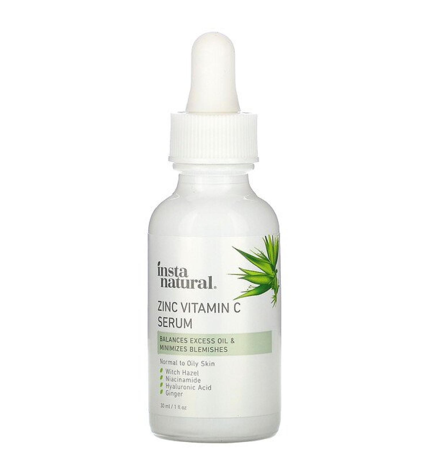 InstaNatural Zinc Vitamin C Serum 1 fl oz (30 ml)