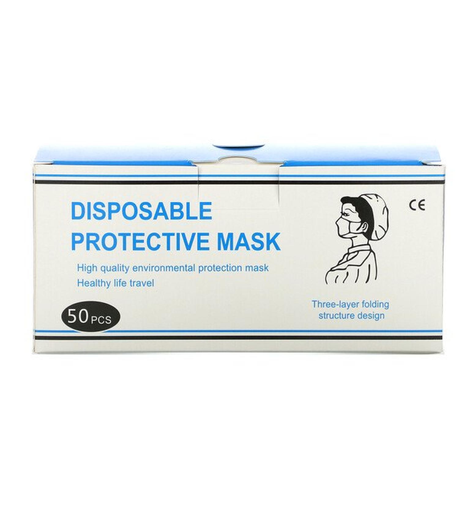 Luseta Beauty Disposable Protection Face Mask 50 Pack