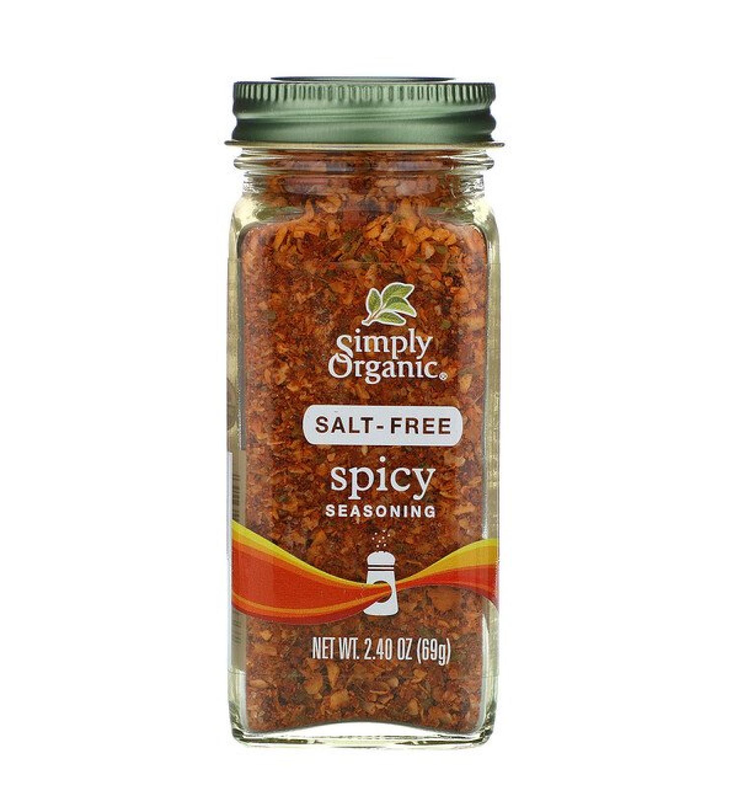 Simply Organic Spicy Seasoning Salt-Free 2.40 oz (69 g)