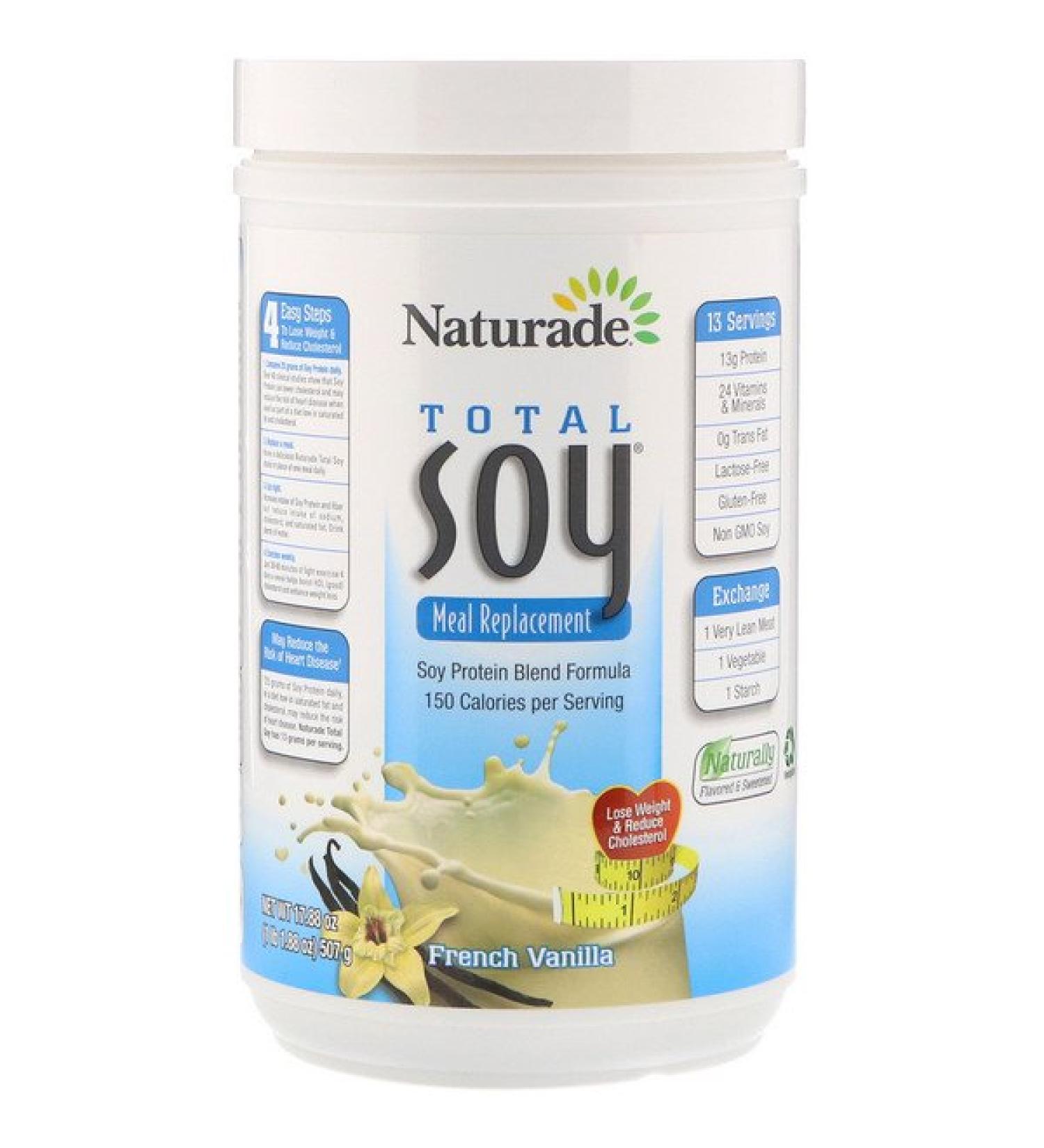 Naturade Total Soy Meal Replacement French Vanilla 17.88 oz (507 g)