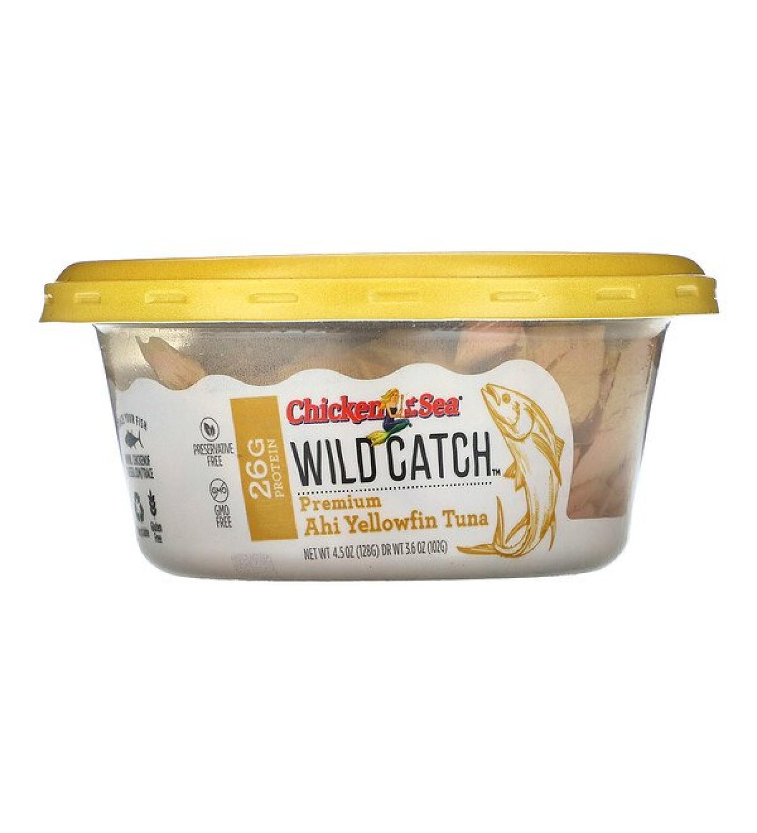 Chicken of the Sea Wild Catch Premium Ahi Yellowfin Tuna 4.5 oz ( 128 g)