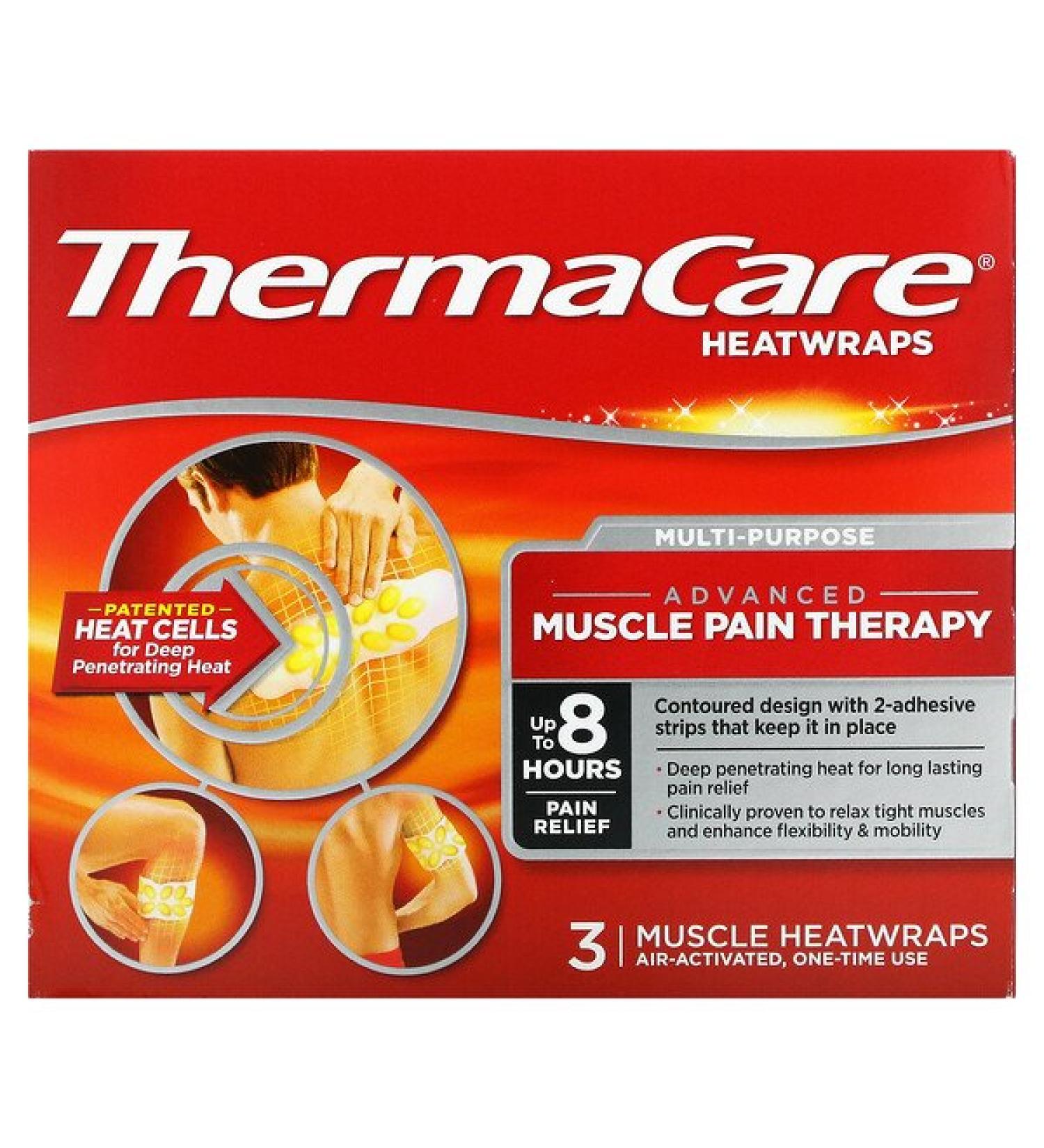 ThermaCare Advanced Muscle Pain Therapy 3 Muscle Heatwraps