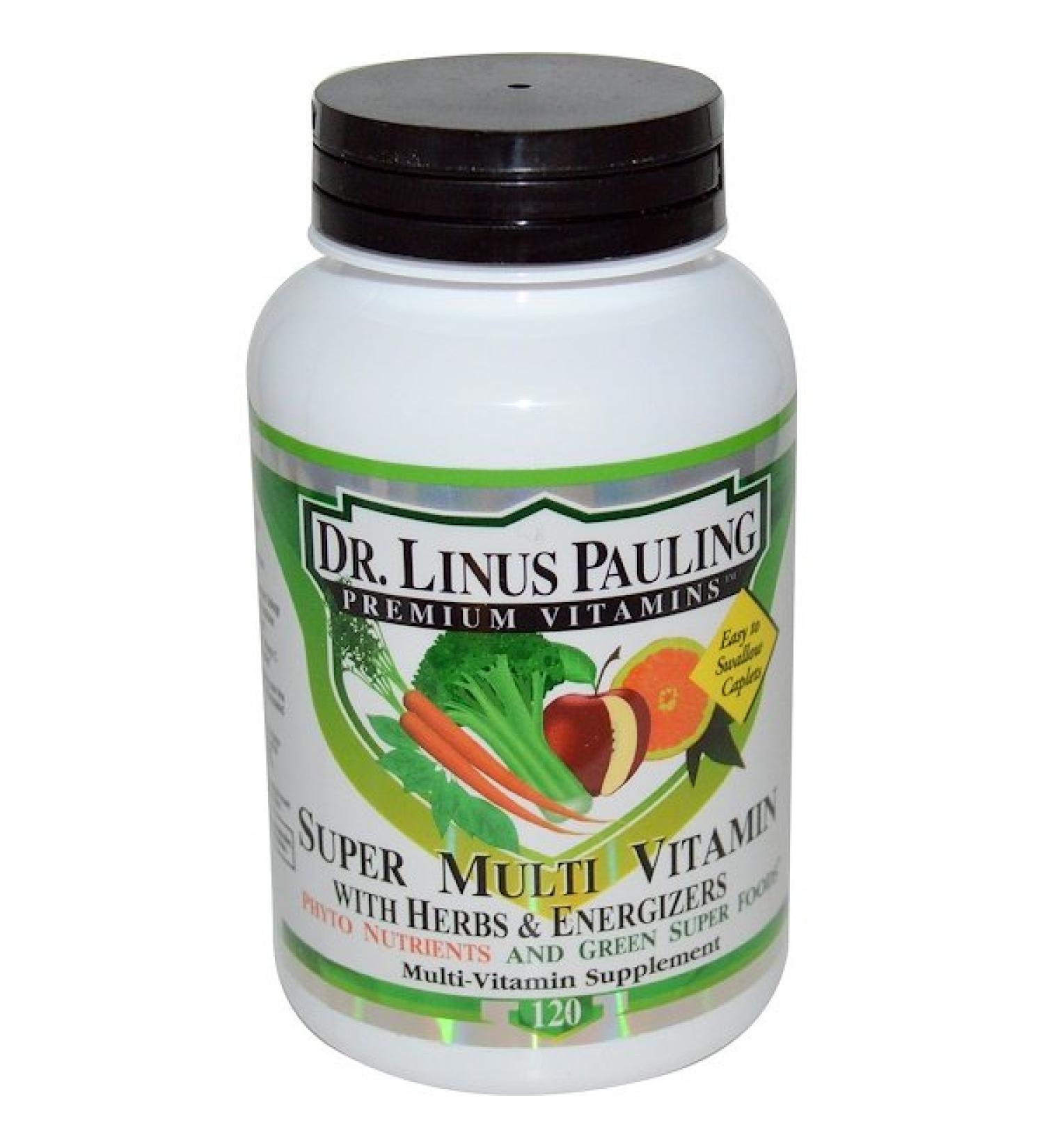 Irwin Naturals Dr. Linus Pauling Super Multi Vitamin with Herbs & Energizers 120 Caplets