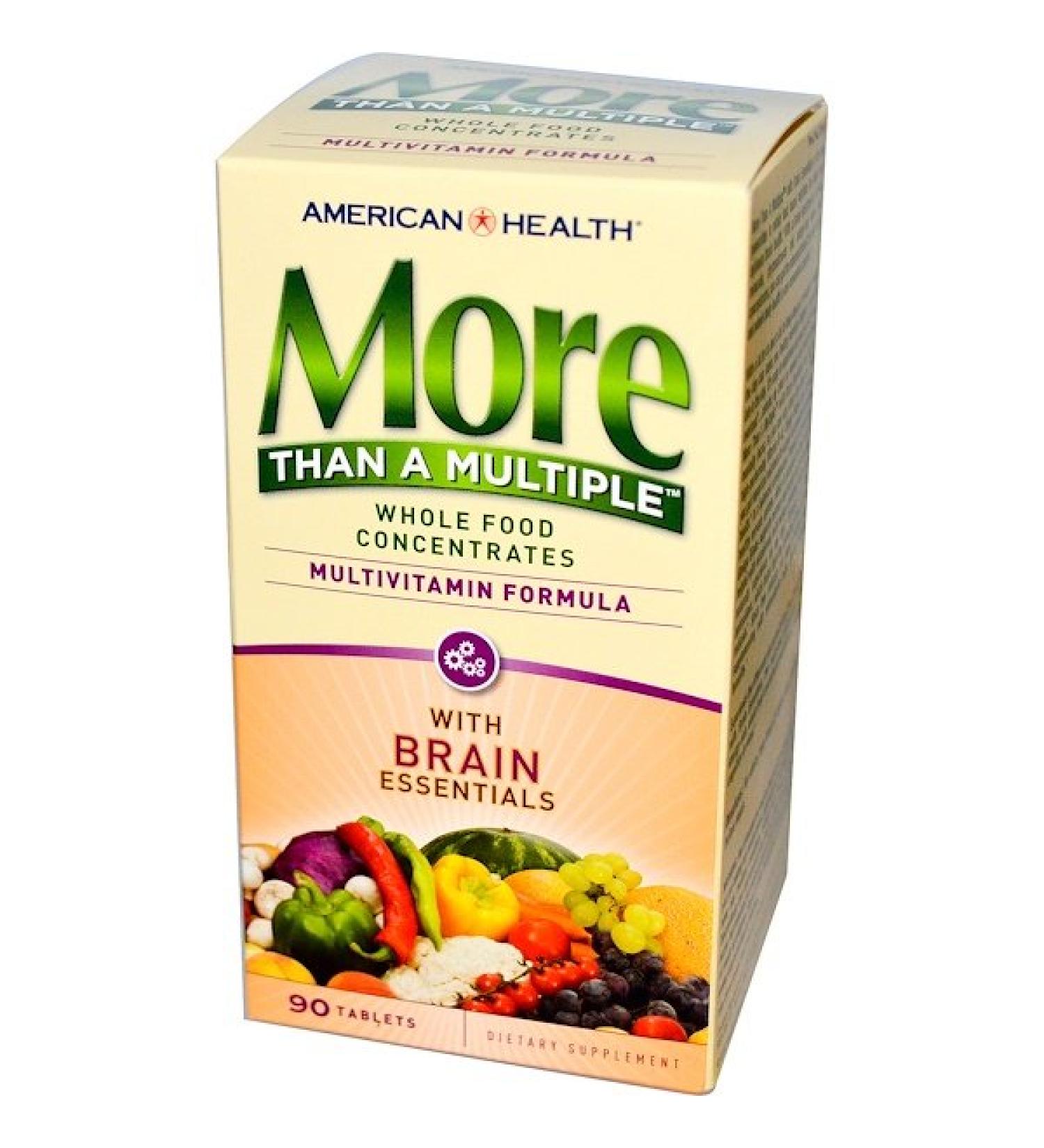 American Health More Than a Multiple with Brain Essentials 90 Tablets