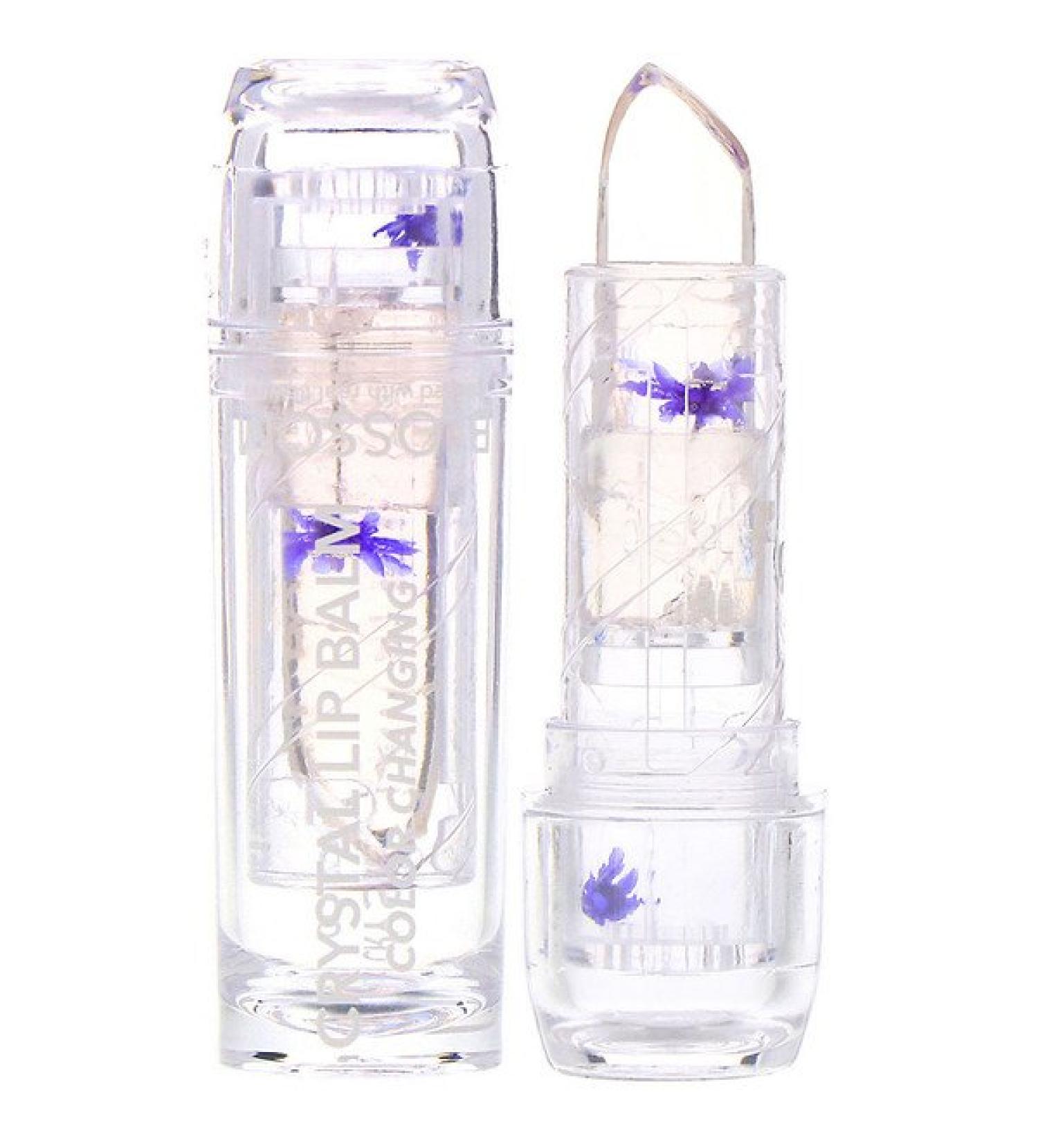 Blossom Crystal Lip Balm Color Changing Purple 3 g