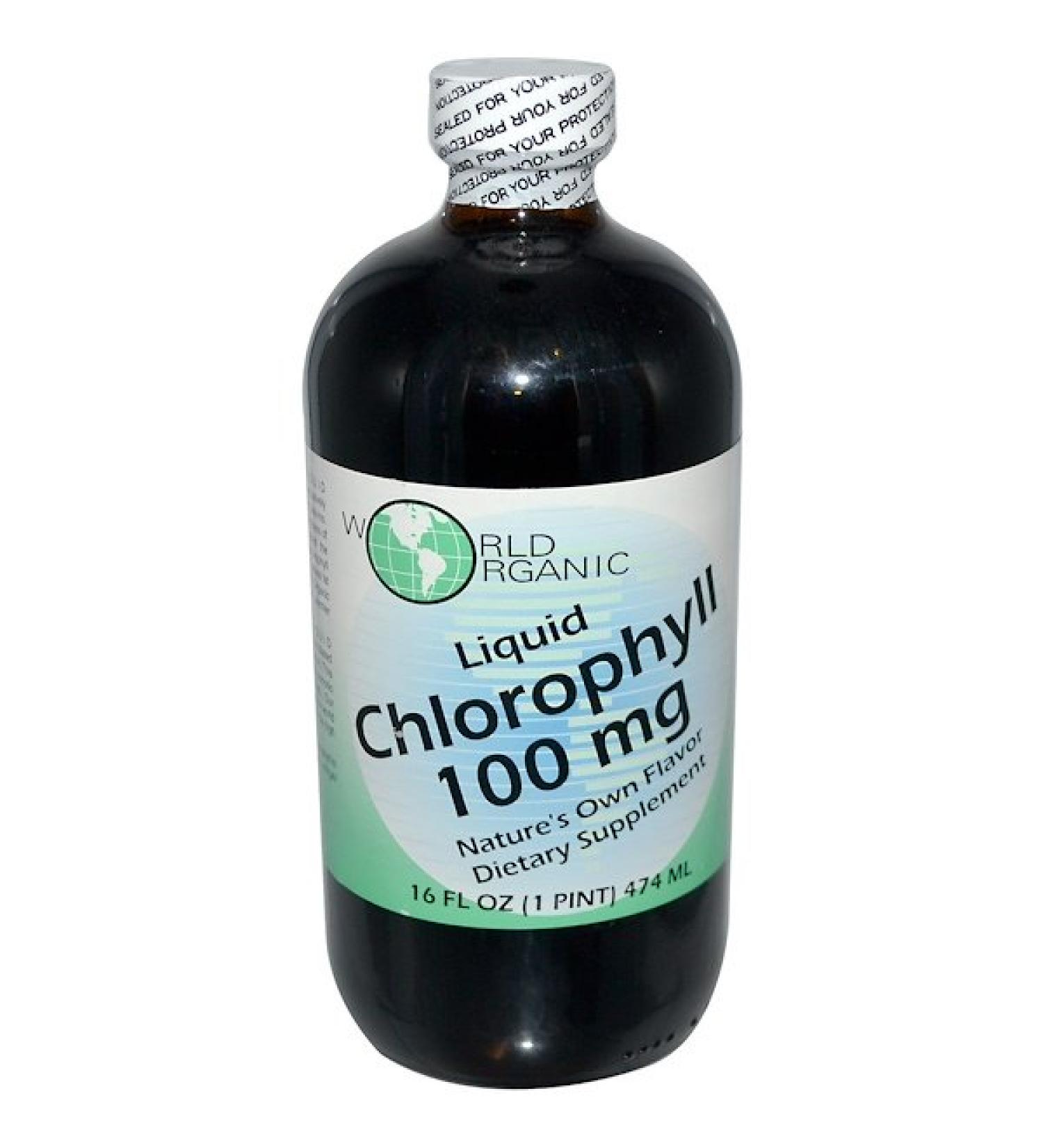 World Organic Liquid Chlorophyll 100 mg 16 fl oz (474 ml)