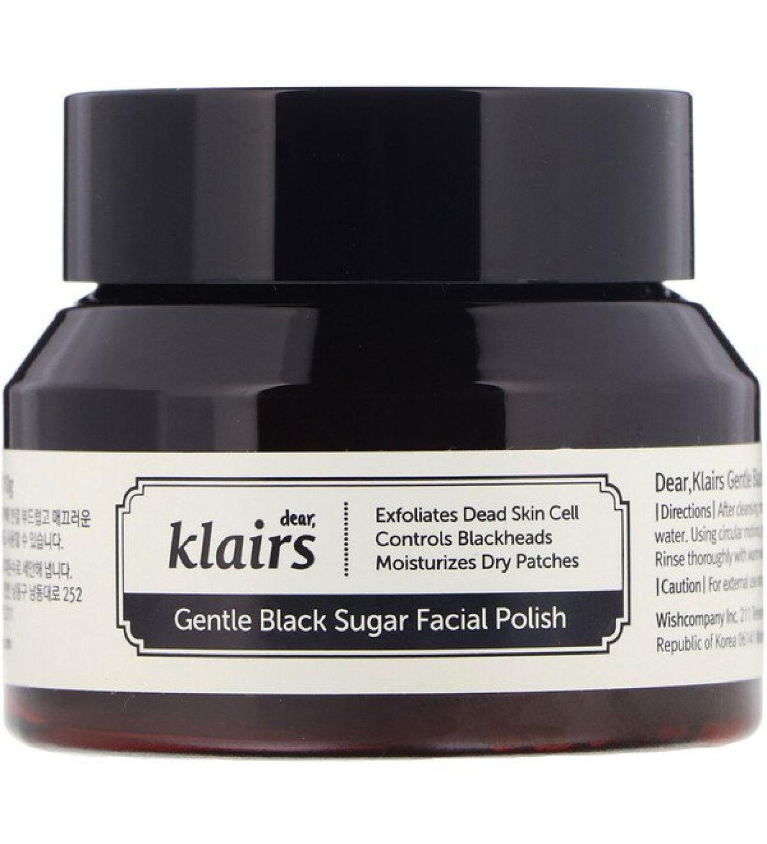 Dear Klairs Gentle Black Sugar Facial Polish 3.8 oz (110 g)