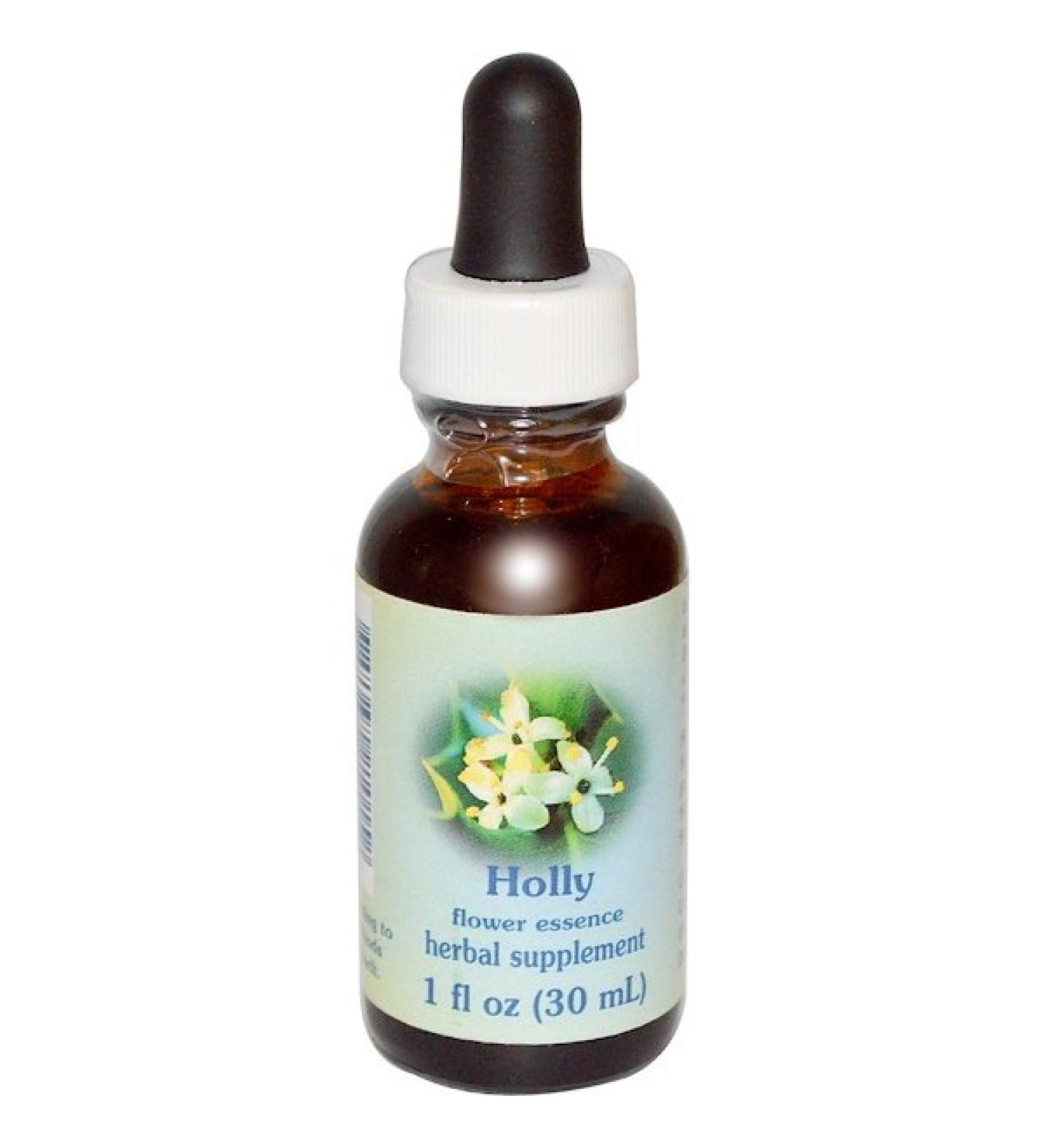 Flower Essence Services Healing Herbs Holly Flower Essence 1 fl oz (30 ml)