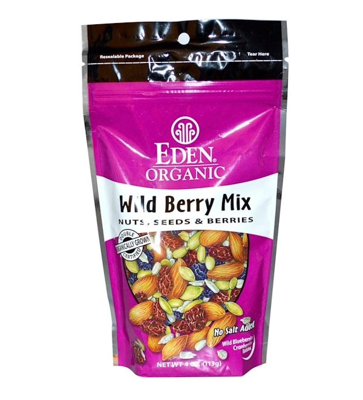 Eden Foods Organic Wild Berry Mix - Nuts, Seeds & Berries 4 oz | Healthy Snack - Buy Online on GoSupps.com