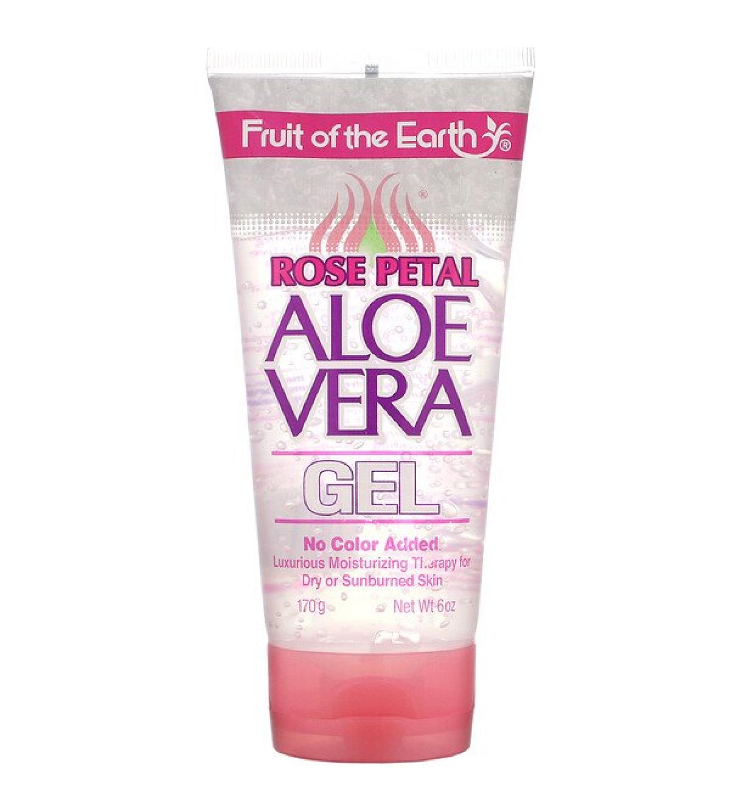 Fruit of the Earth Rose Petal Aloe Vera Gel 6 oz (170 g)