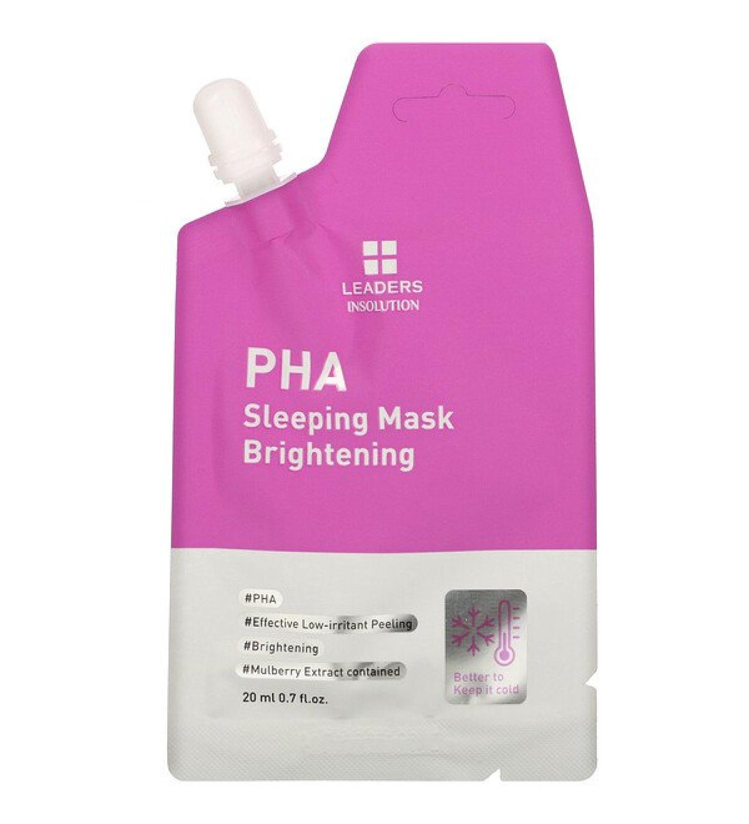 Leaders PHA Sleeping Beauty Mask Brightening 0.7 fl oz (20 ml)