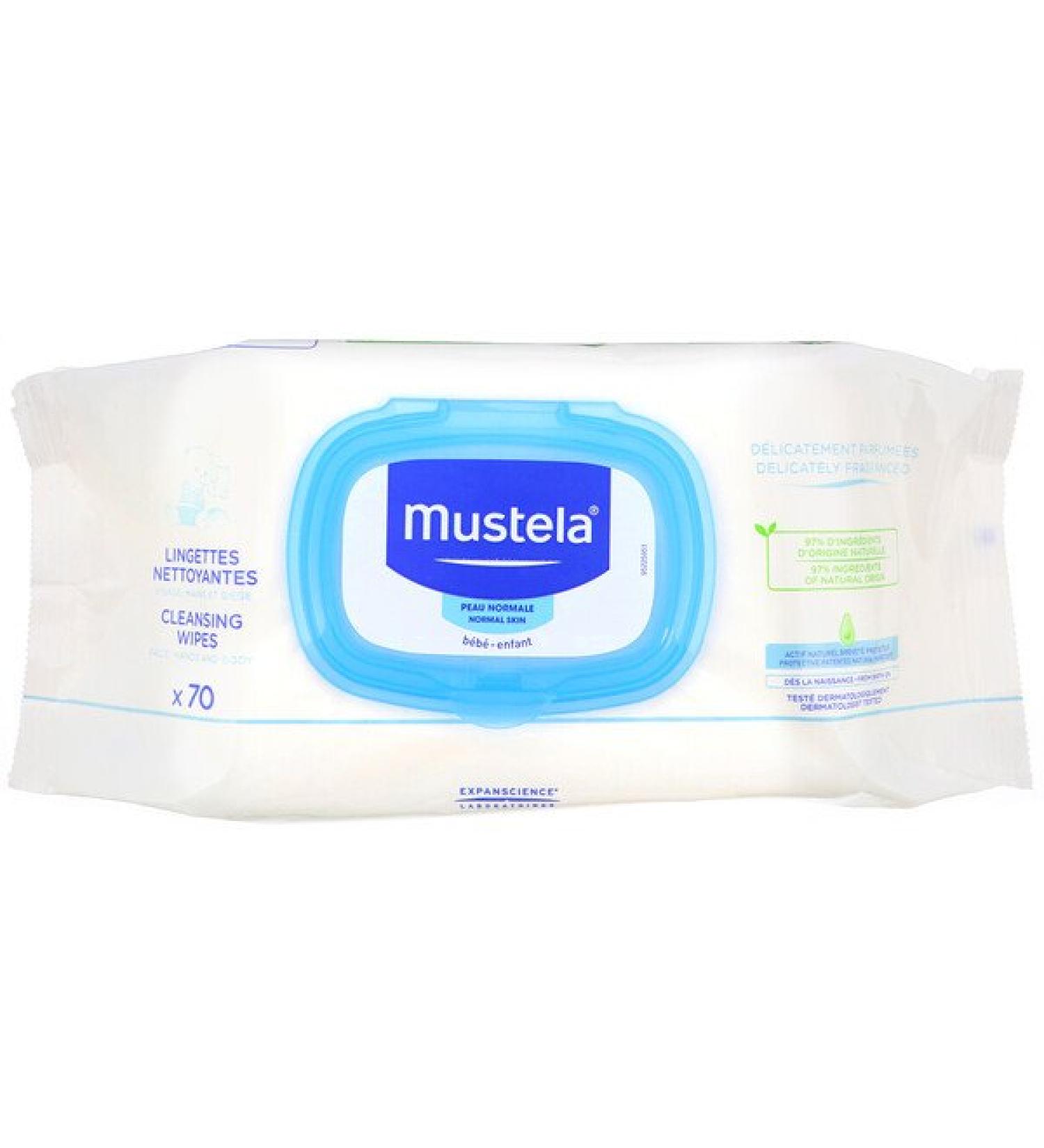 Mustela Baby Cleansing Wipes 70 Wipes