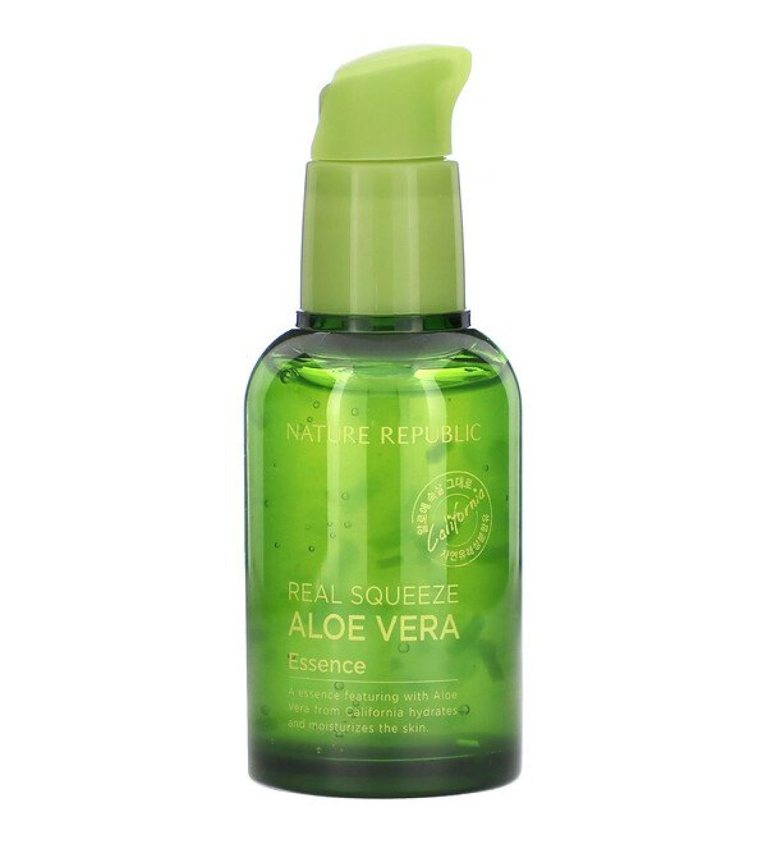 Nature Republic Real Squeeze Aloe Vera Essence 1.69 fl oz (50 ml)