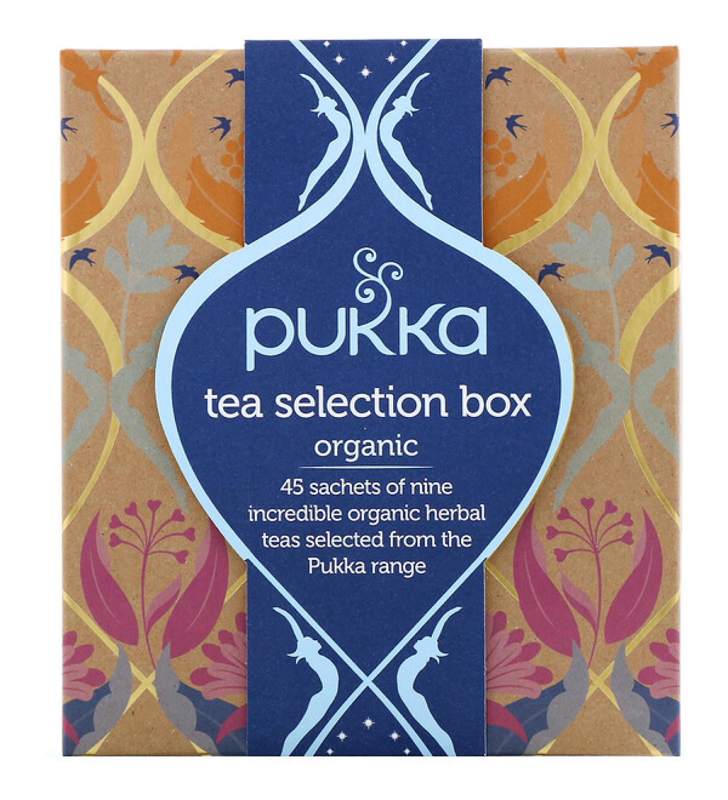 Pukka Herbs  Organic Tea Selection Box 9 Herbal Teas 45 Tea Sachets
