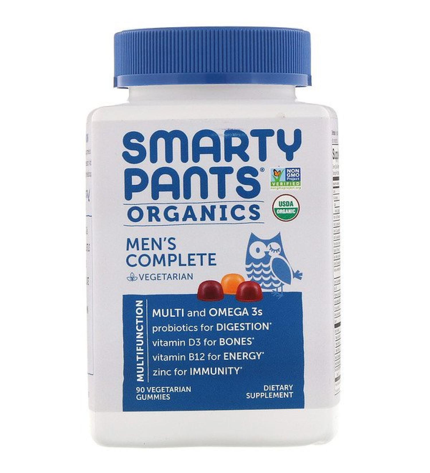 SmartyPants Organic Men's Complete 90 Vegetarian Gummies