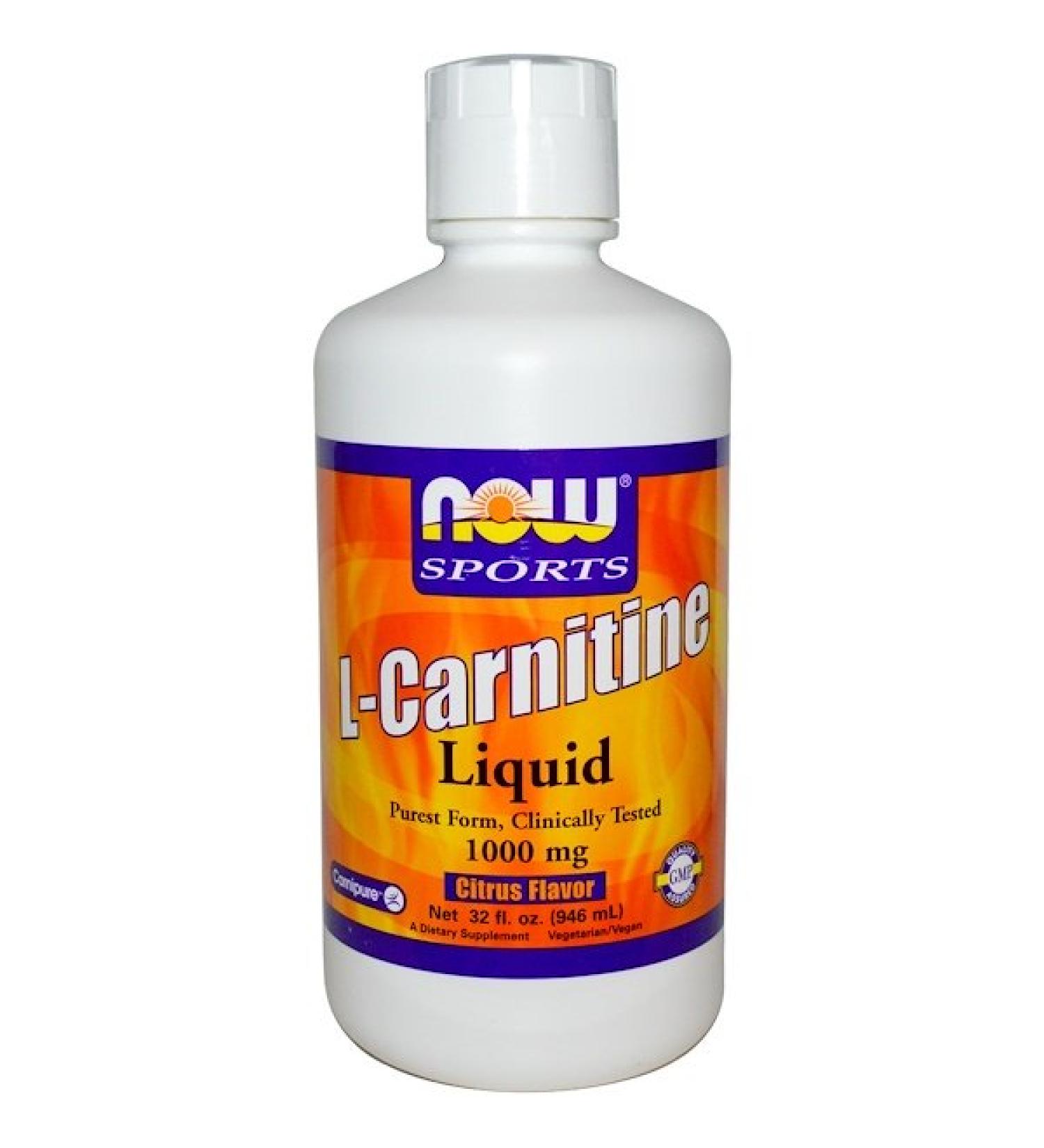 Now Foods Sports L-Carnitine Liquid Citrus Flavor 1000 mg 32 fl oz (946 ml)