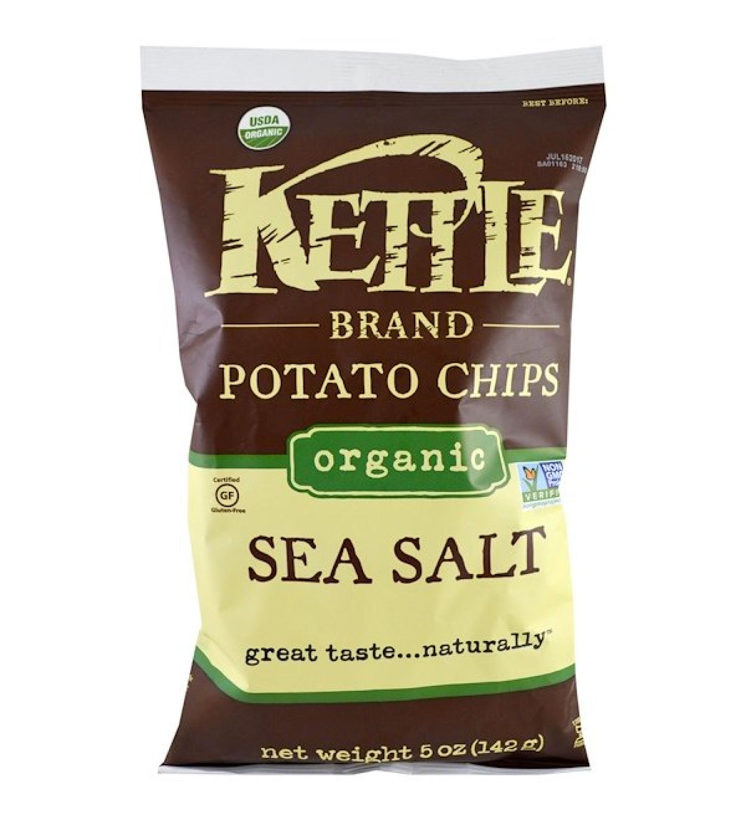 Kettle Foods Organic Potato Chips Sea Salt 5 oz (142 g)