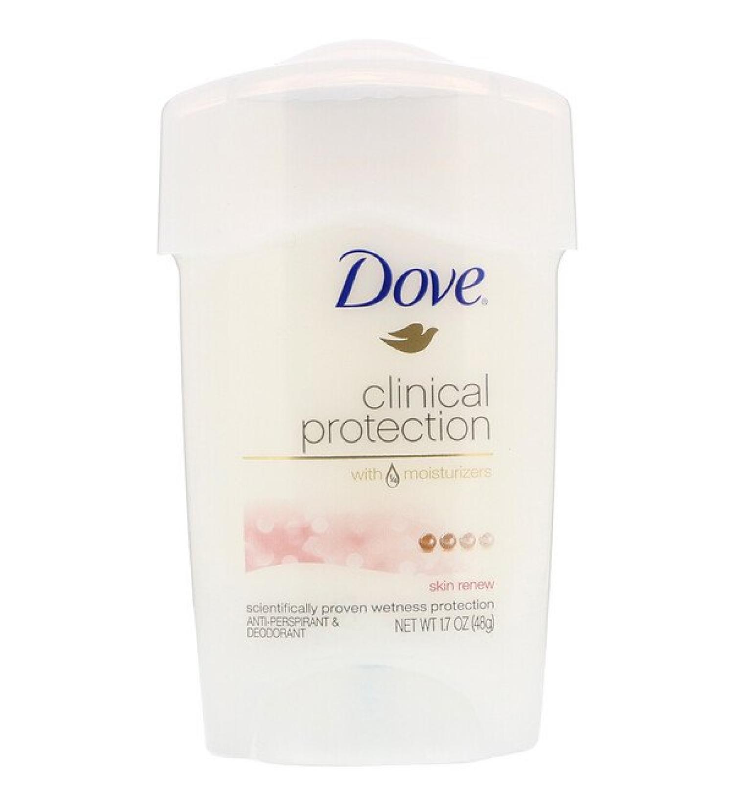 Dove Clinical Protection Anti-Perspirant Deodorant - Skin Renew 1.7 oz | Prescription Strength - Buy Online on GoSupps.com