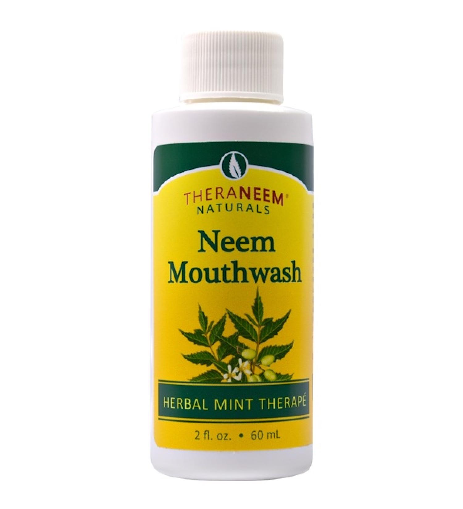 Organix South TheraNeem Naturals Herbal Mint Therapé Neem Mouthwash 2 fl oz (60 ml)