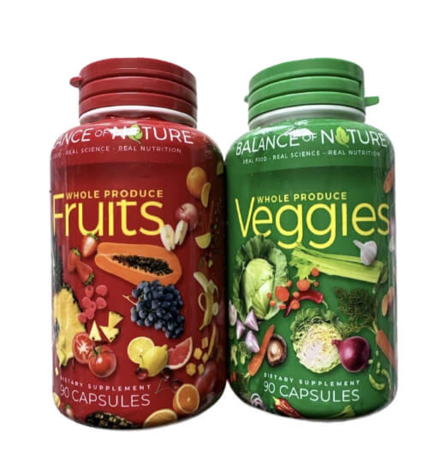 Organic Whole Food Supplement - 90 Fruit & 90 Veggie Capsules - Buy Online on GoSupps.com