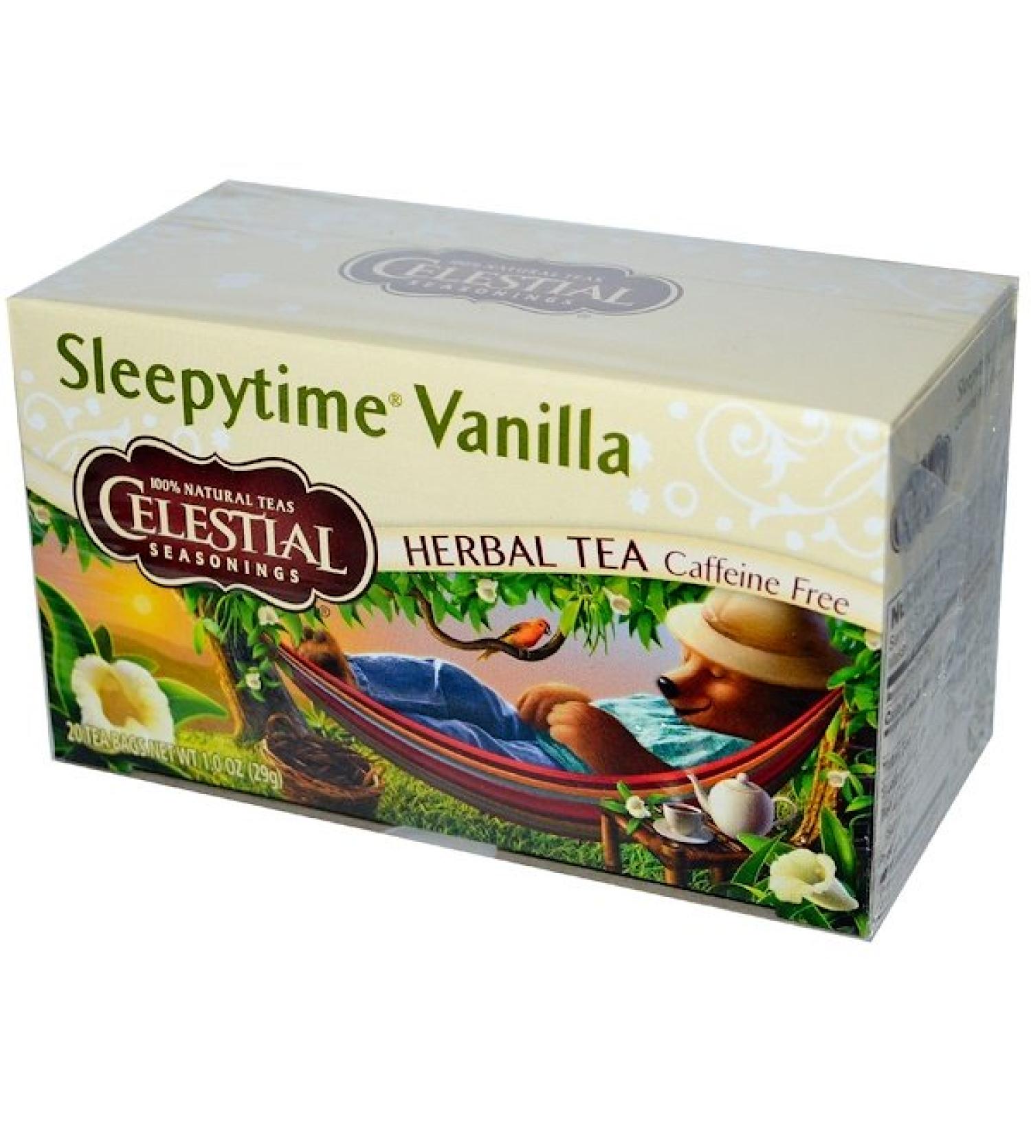 Celestial Seasonings Herbal Tea Sleepytime Vanilla Caffeine Free 20 Tea Bags 1.0 oz (29 g)