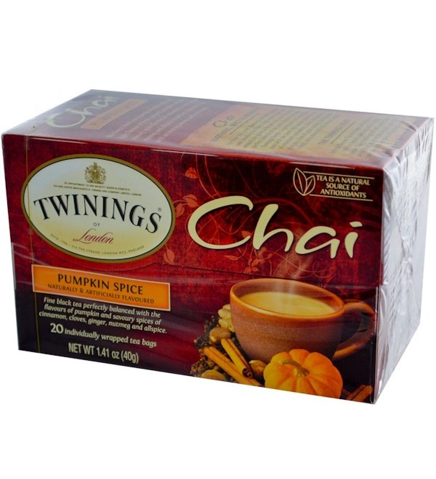 Twinings Chai Pumpkin Spice 20 Tea Bags 1.41 oz (40 g)