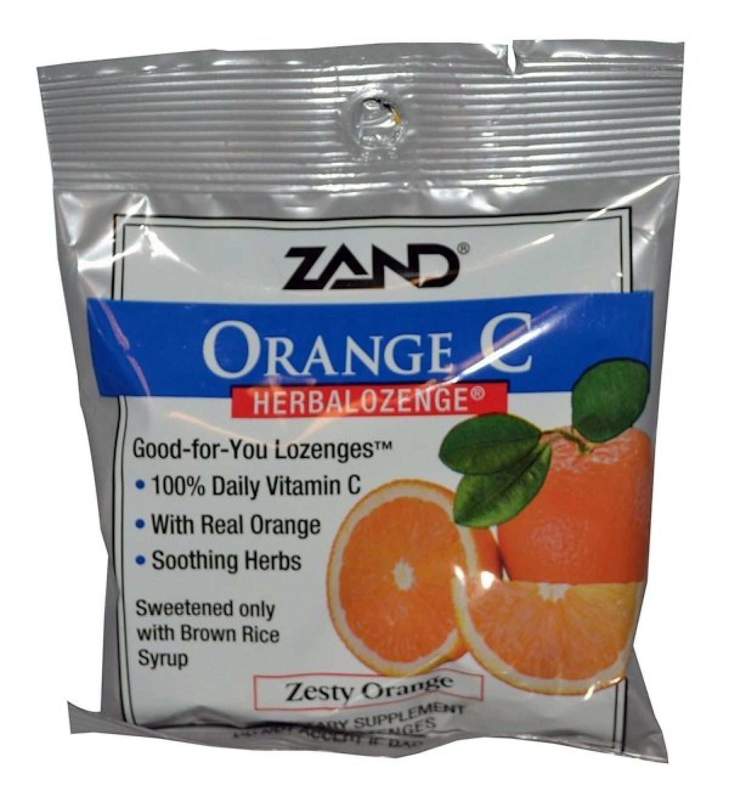 Zand Orange C Herbalozenge Zesty Orange 15 Lozenges