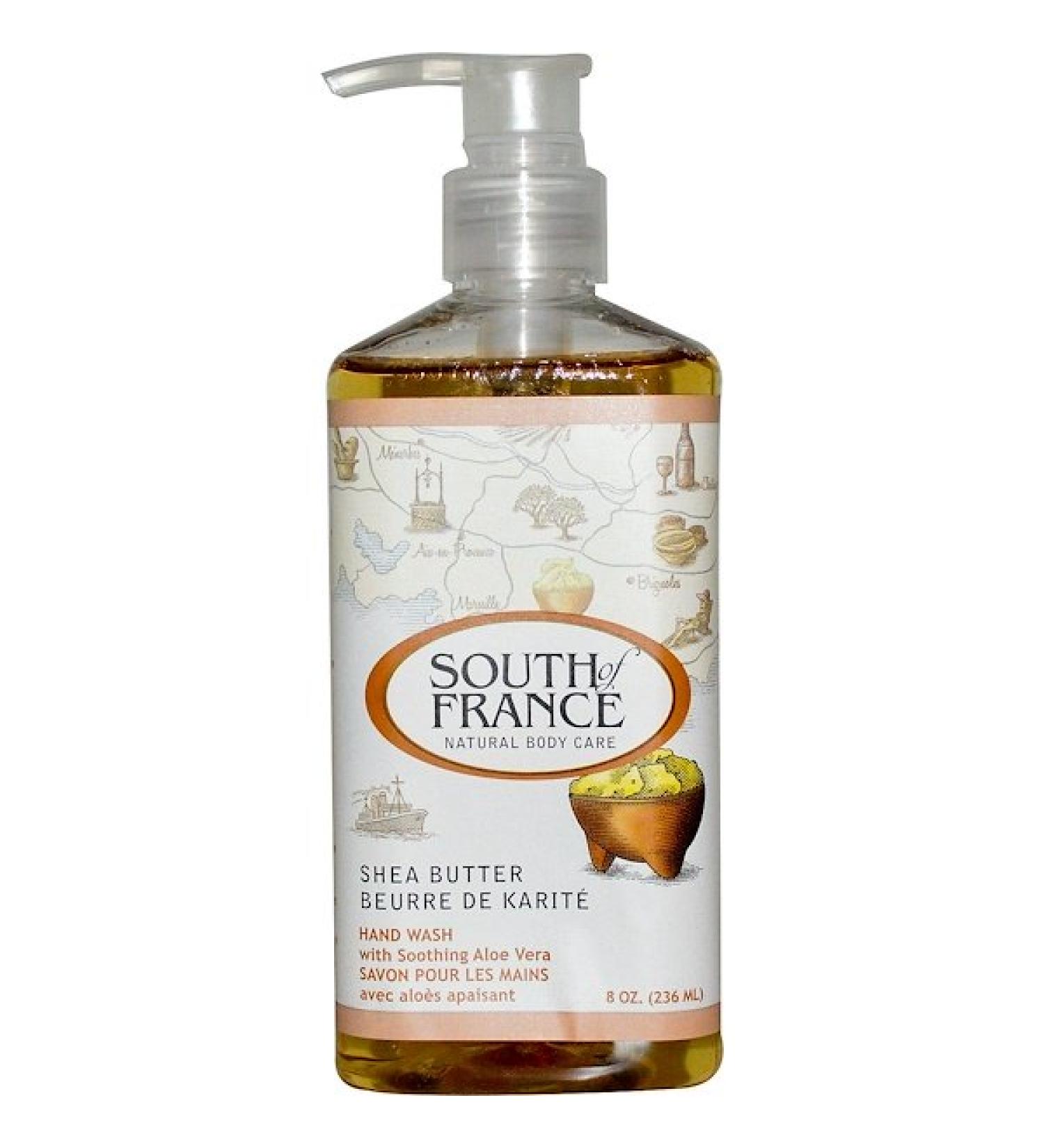 South of France Shea Butter Hand Wash with Soothing Aloe Vera 8 oz (236 ml)