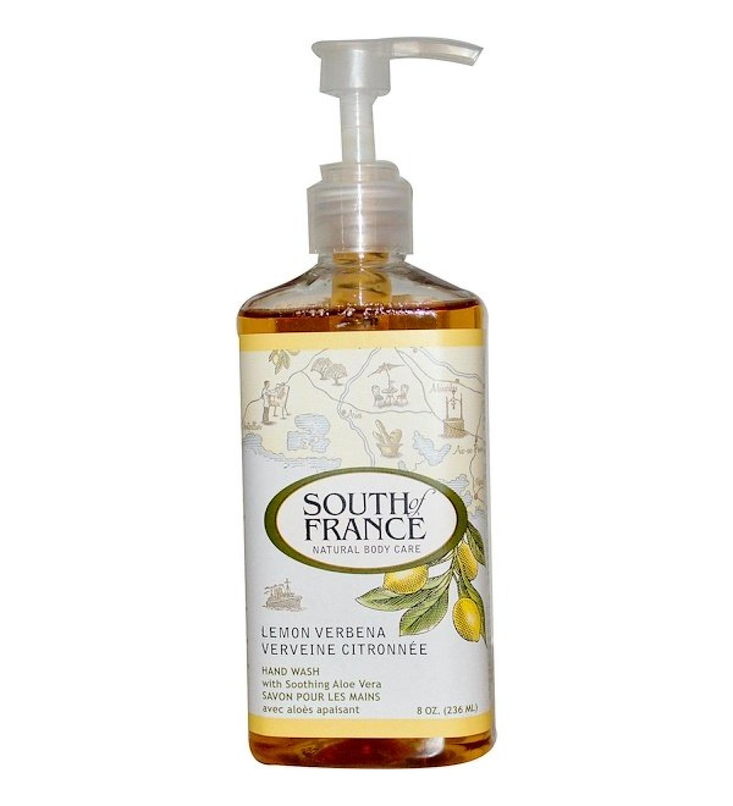 South of France Lemon Verbena Hand Wash with Soothing Aloe Vera 8 oz (236 ml)