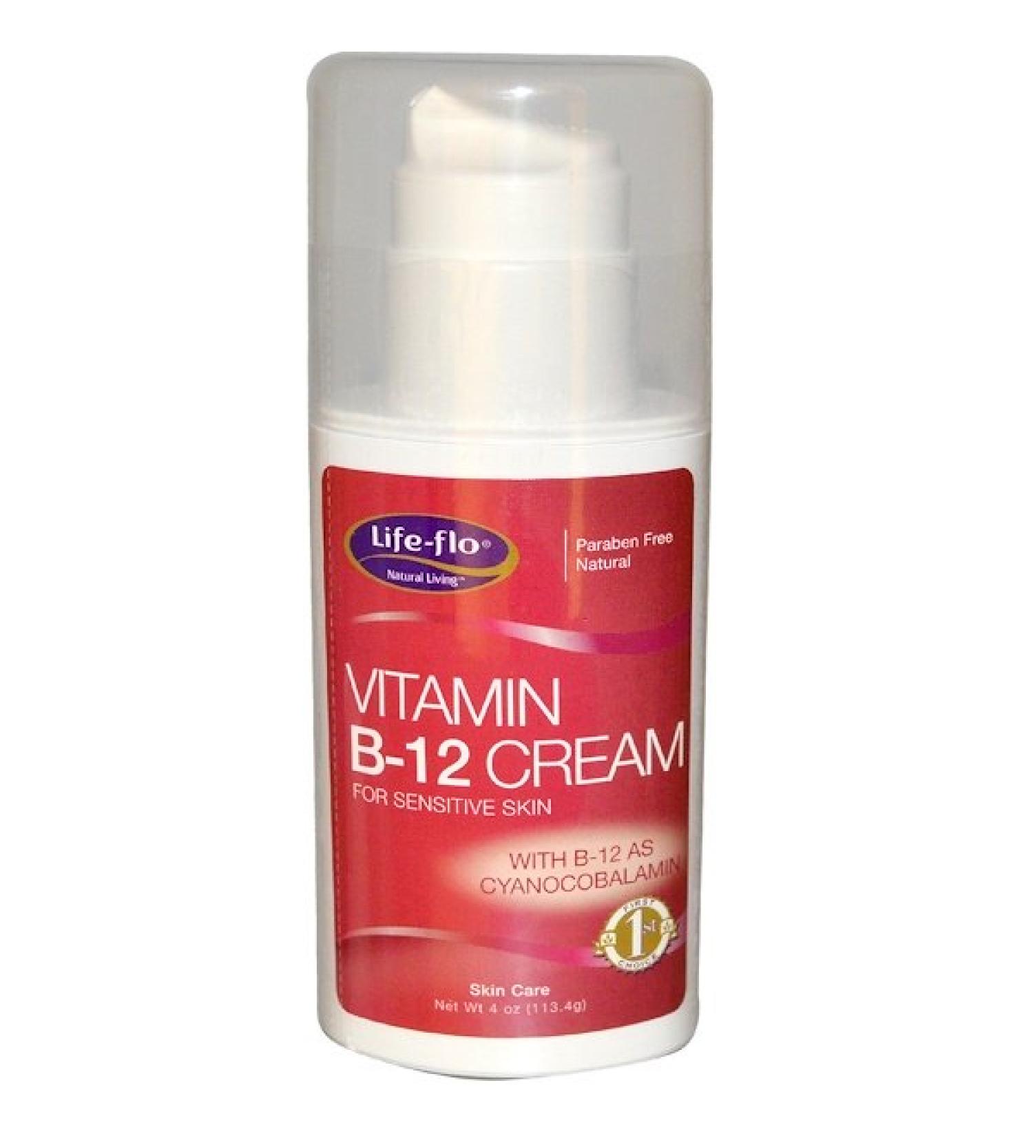 Life-flo Vitamin B-12 Cream 4 oz (113.4 g)
