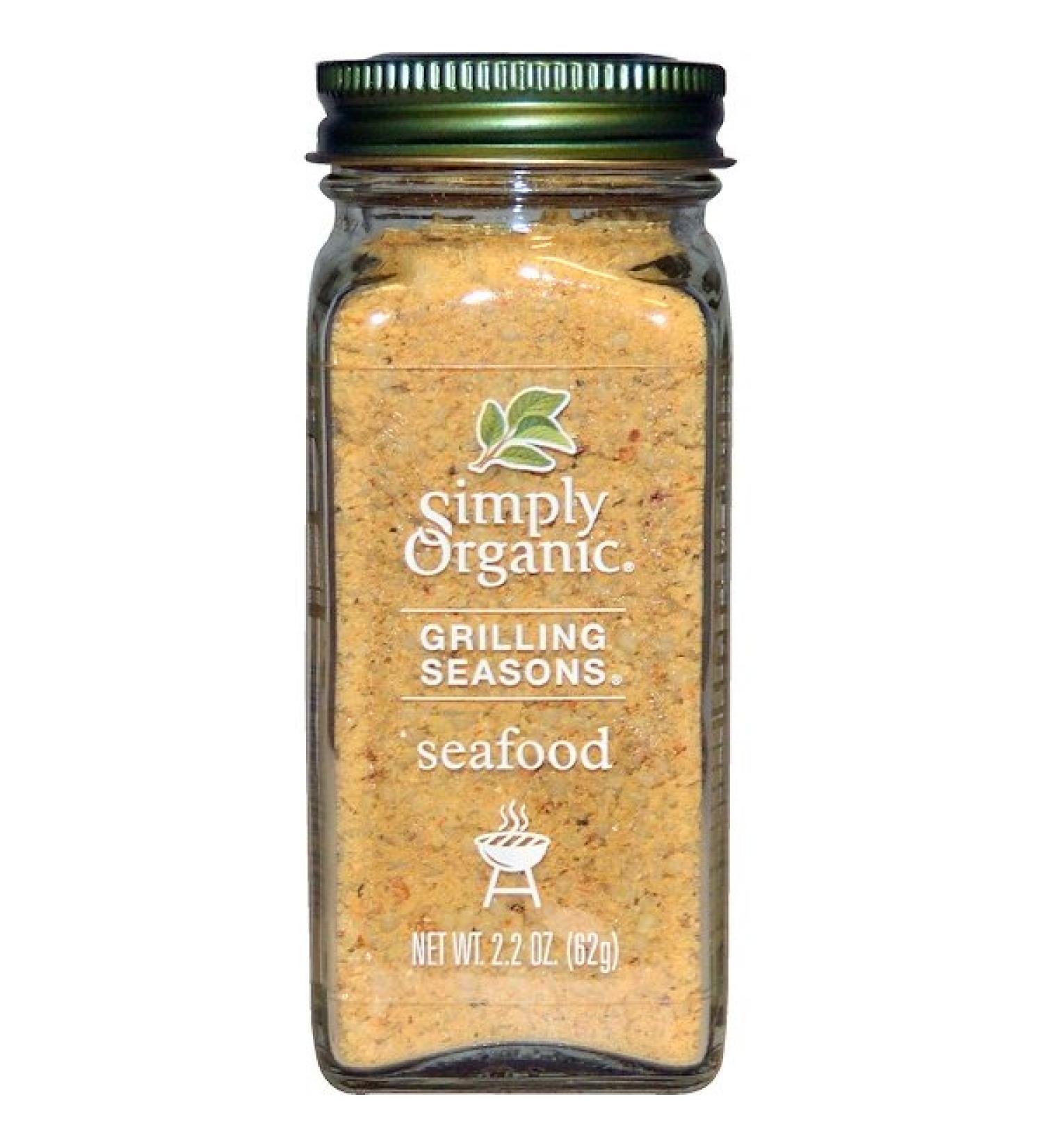 Simply Organic Grilling Seasons Seafood Organic 2.2 oz (62 g)