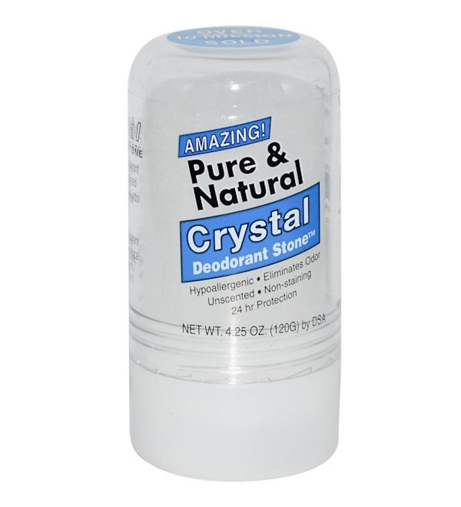 Thai Deodorant Stone Pure & Natural Crystal Deodorant Stone 4.25 oz (120 g)