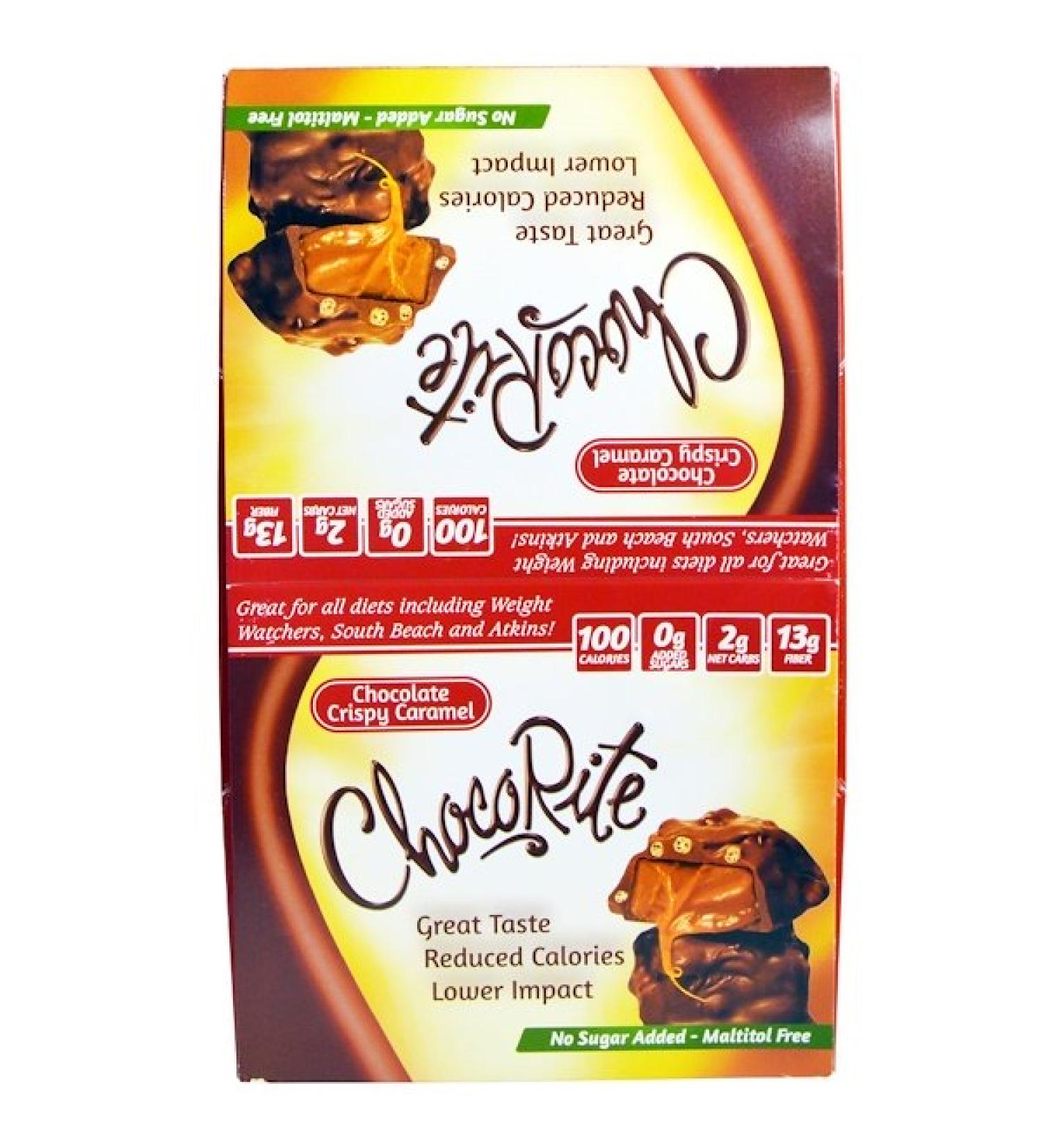 HealthSmart Foods Chocorite Chocolate Crispy Caramel 16 Count 113 oz (32 g)