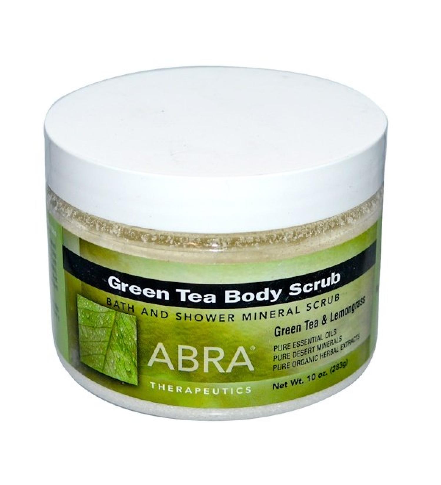 Abra Therapeutics Green Tea Body Scrub Green Tea & Lemongrass 10 oz (283 g)