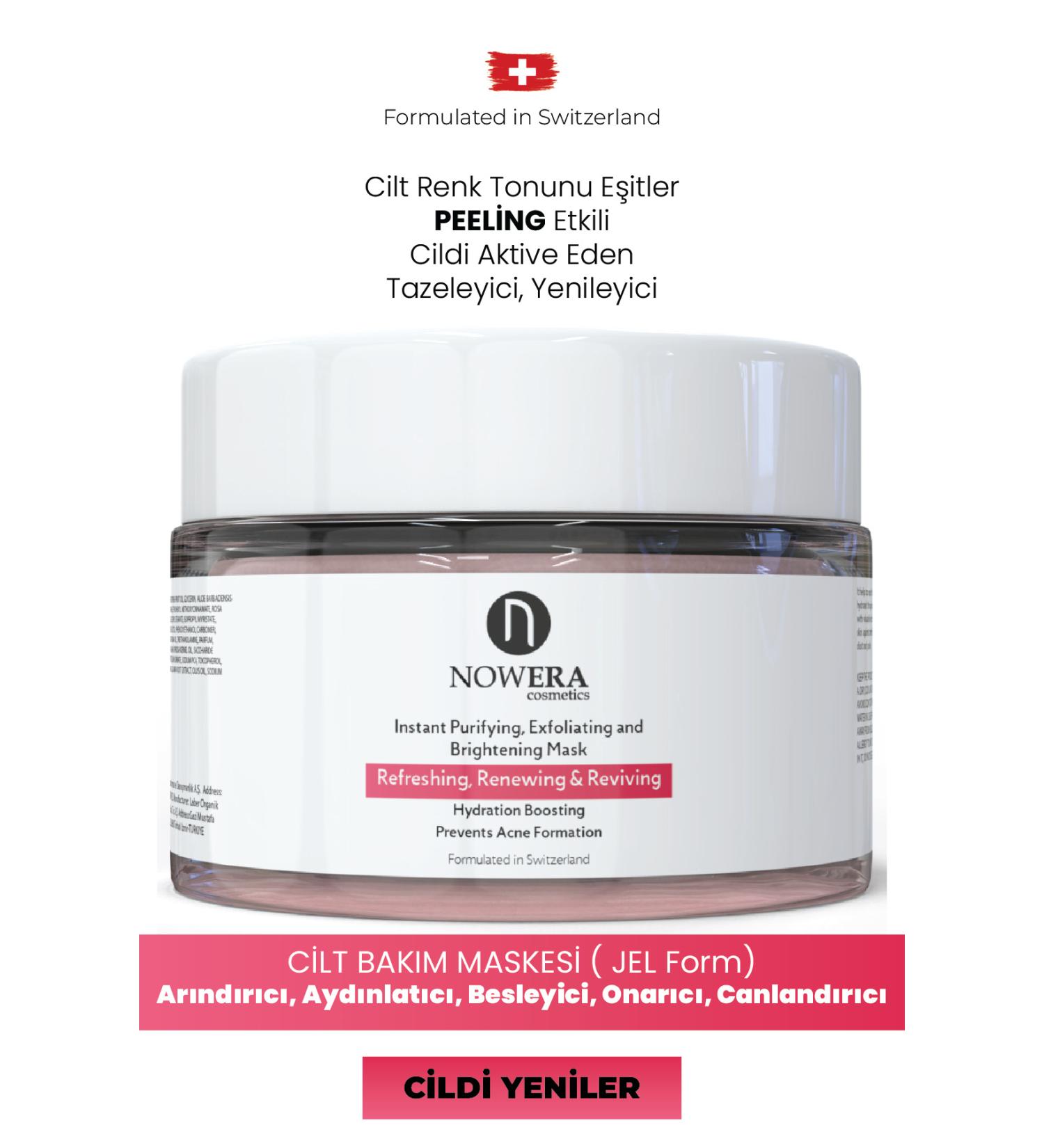 N Nowera Cosmetics Skin Purifying Brightening Aha Bha Peeling Effective Anti-Wrinkle Niacinamide Skin Mask Gel - Buy Online on GoSupps.com