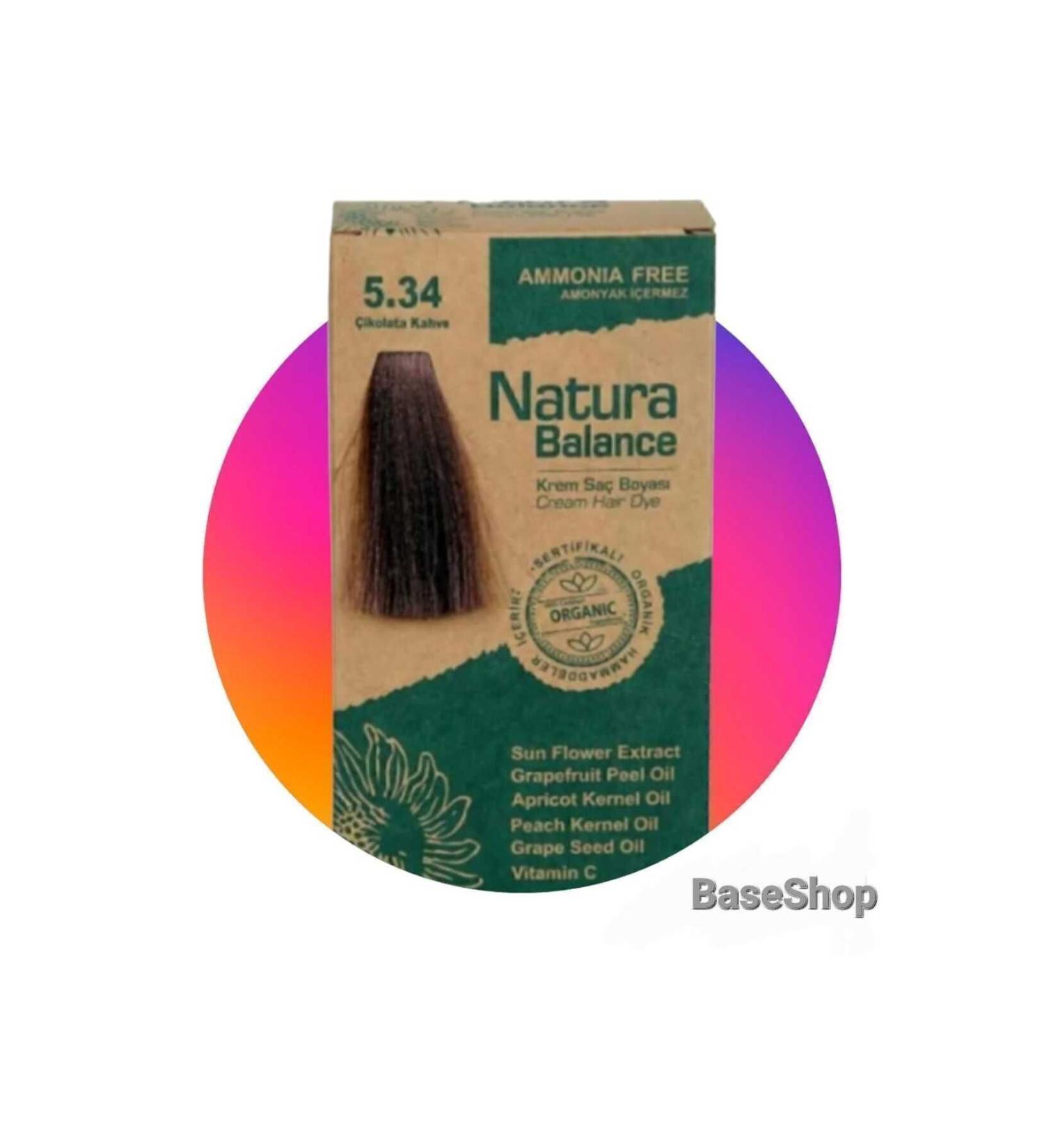 NATURABALANCE Natura Balance Ammonia-Free Hair Dye 5.34 Chocolate Brown
