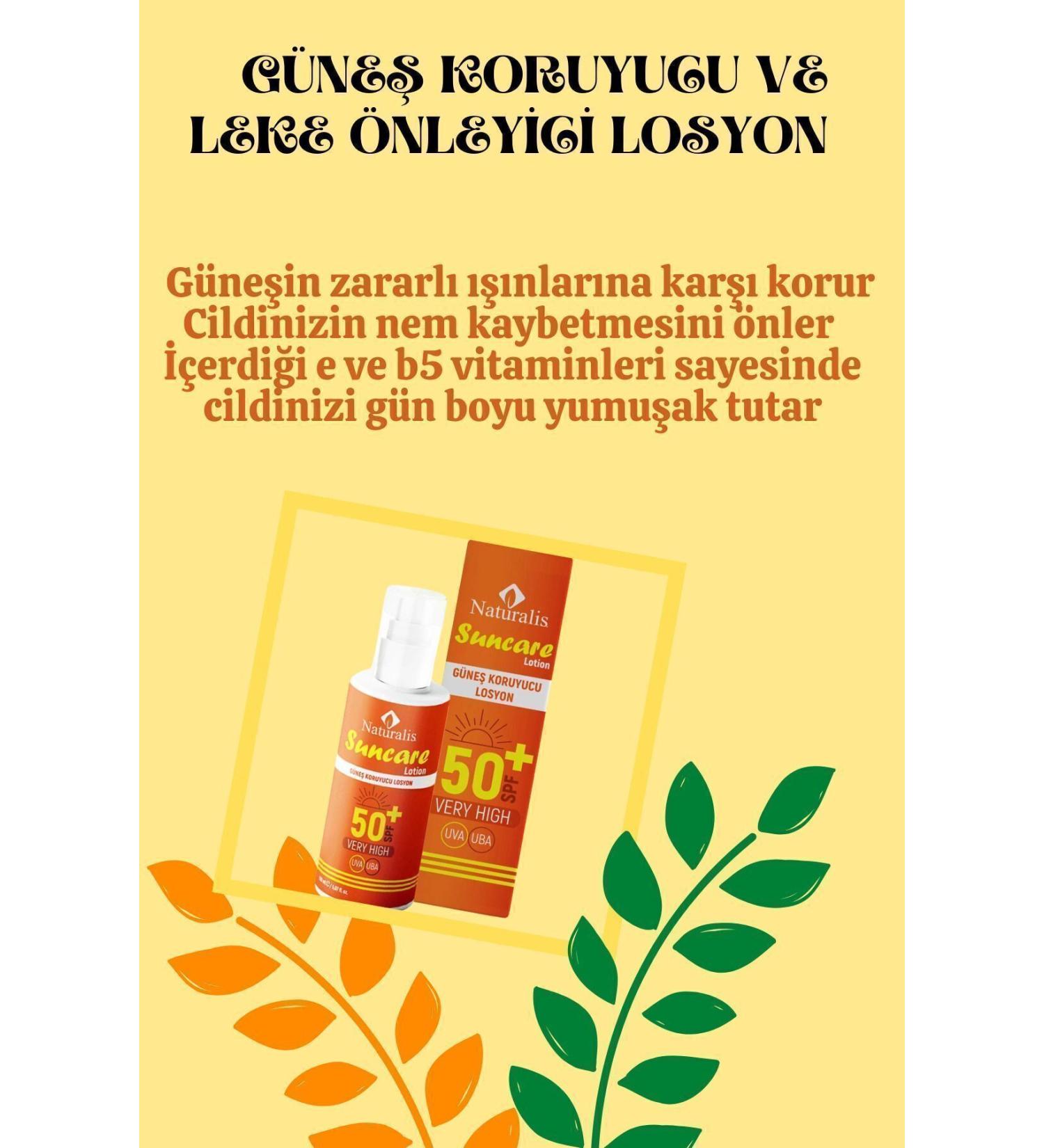 Naturalis Sunscreen and Anti-Spot Lotion Spf50