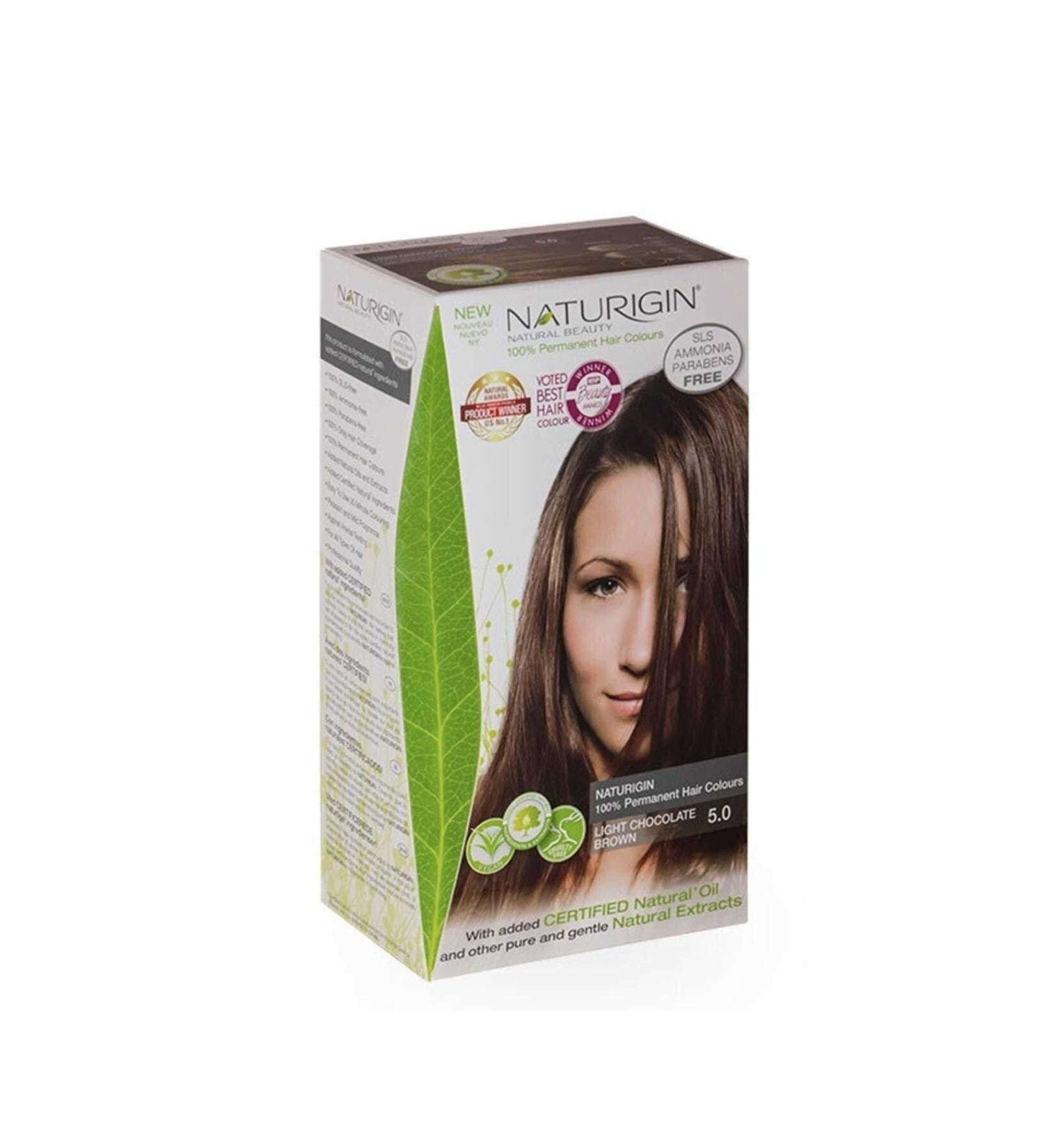 Naturigin Organic Hair Dye 5.0 Light Chocolate Brown