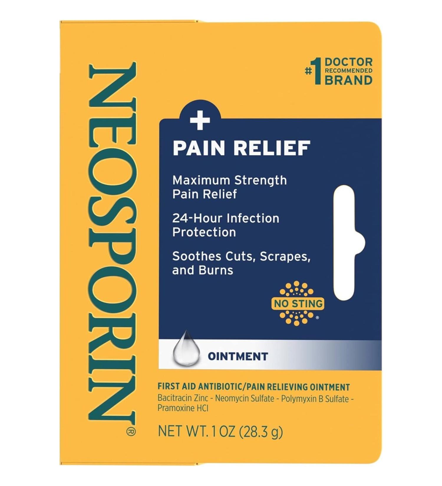 Neosporin Pain Relief Ointment 28.3gr - Buy Online on GoSupps.com