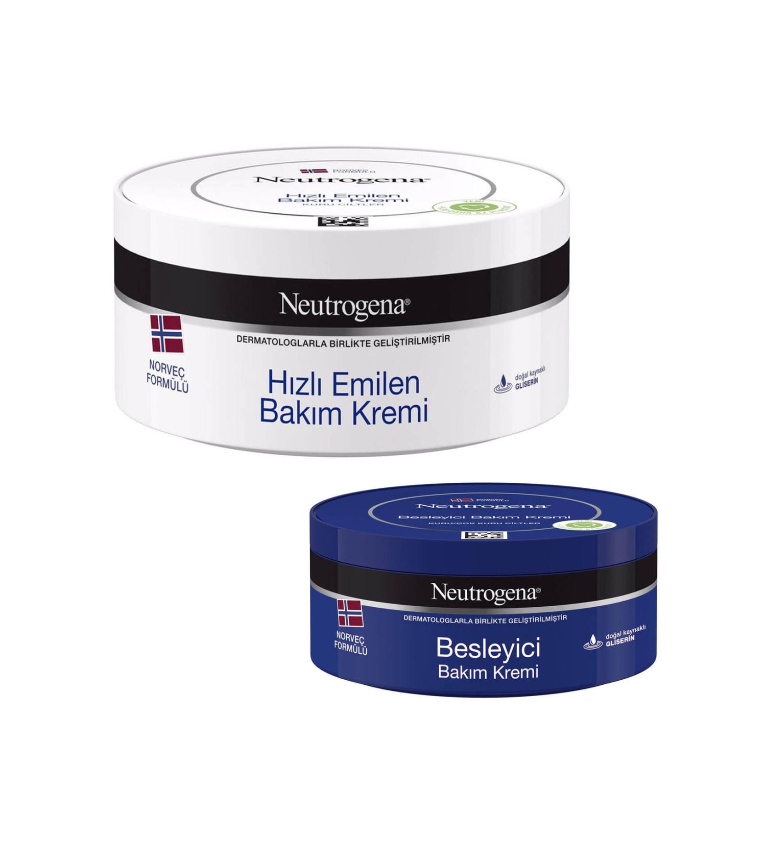 Neutrogena Nourishing Care Cream 200 ml Fast Absorbing Care Cream 300 ml