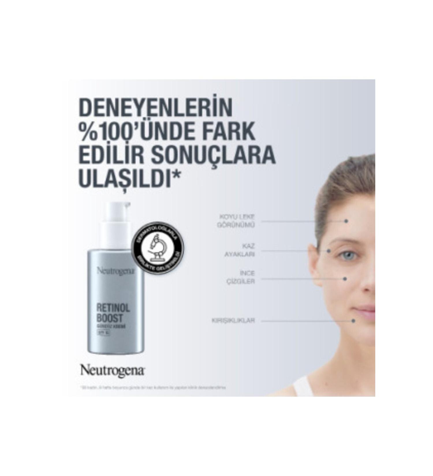 Neutrogena Retinol Boost Anti-Wrinkle and Dark Spot SPF Day Cream Antiaging 50 Ml - Buy Online on GoSupps.com