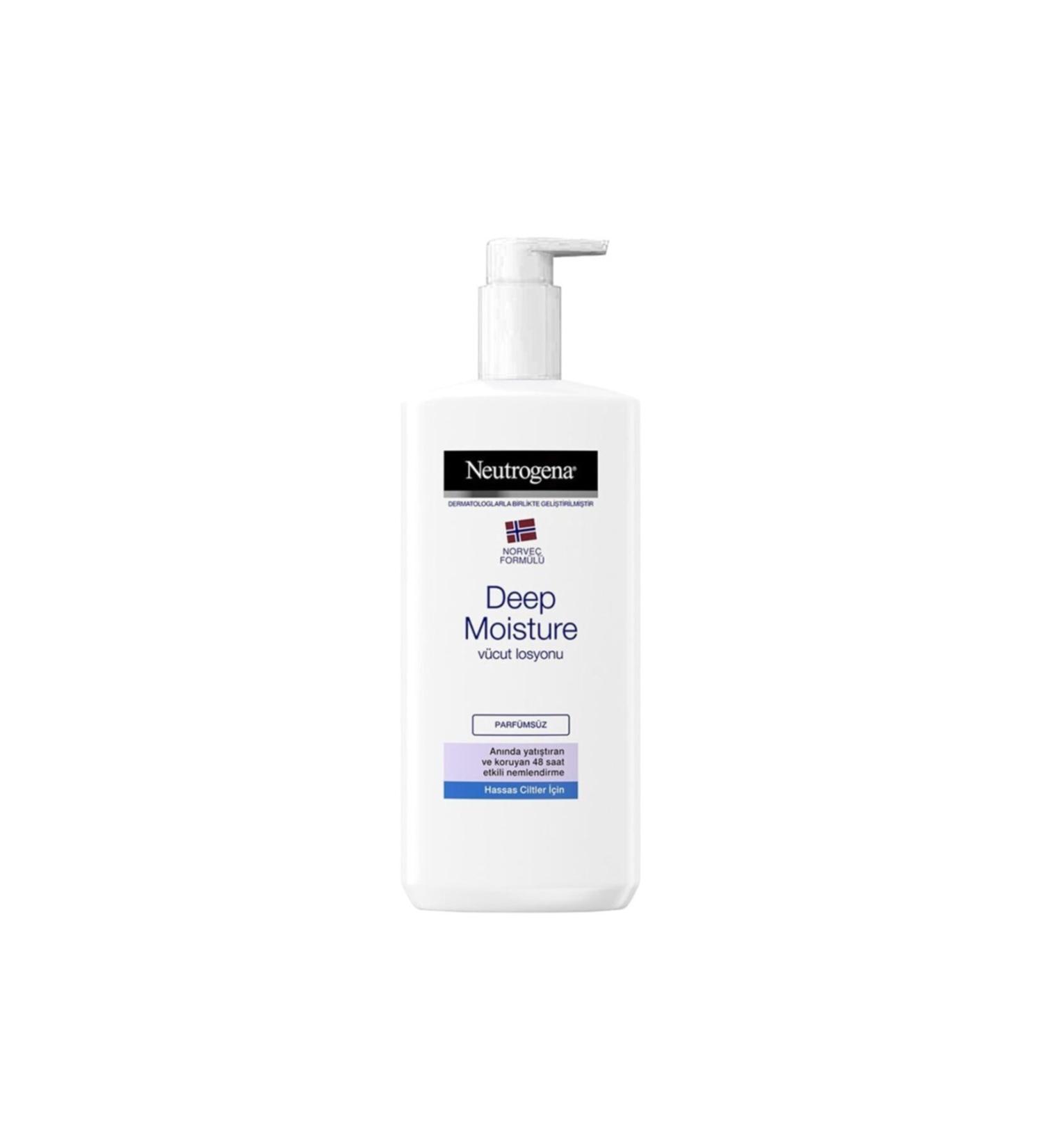 Neutrogena Unscented Deep Moisture Body Lotion 400 ml