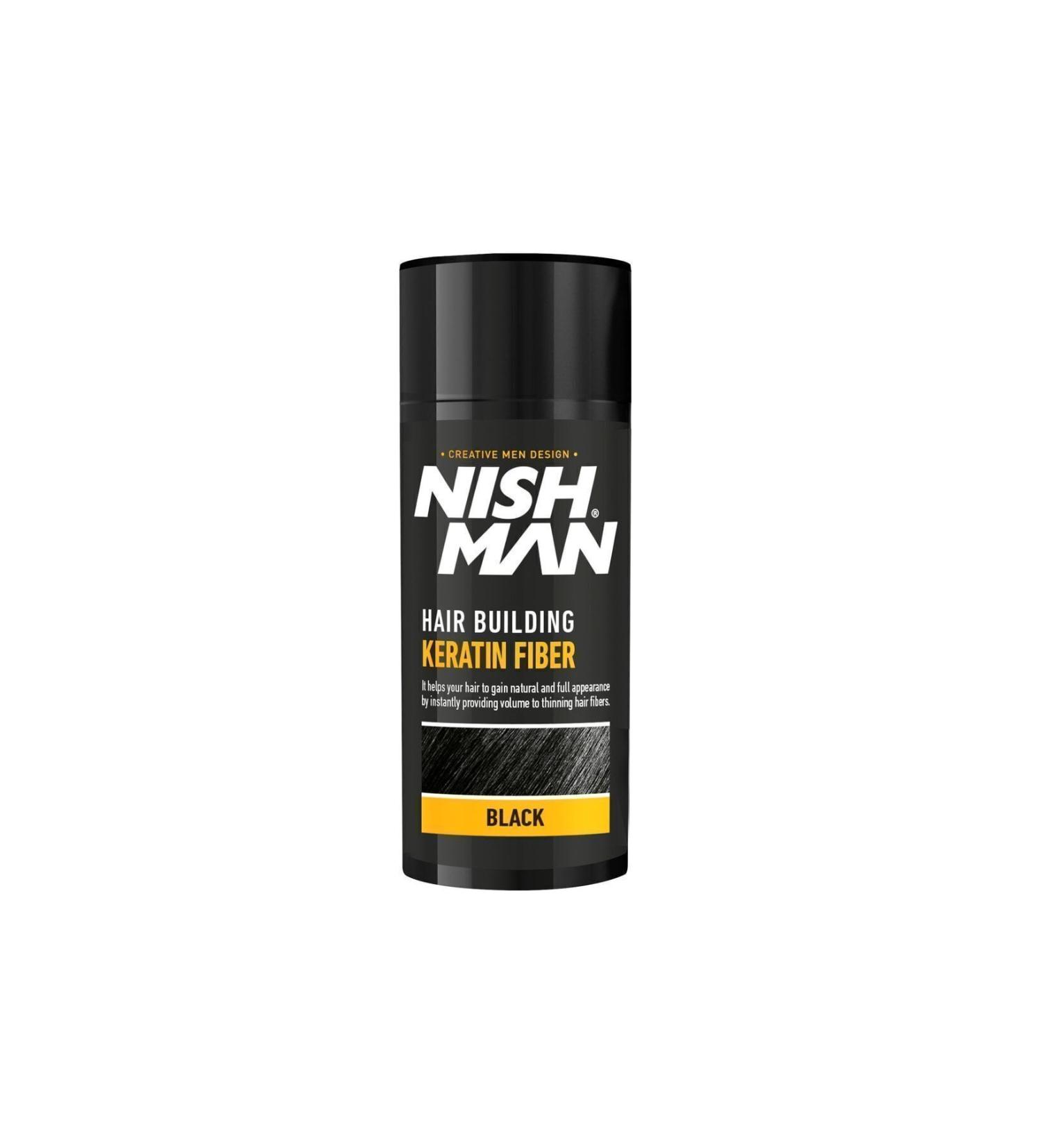 NISHMAN Black Keratin Fiber Hair Restorer - Single Pack 21 gr