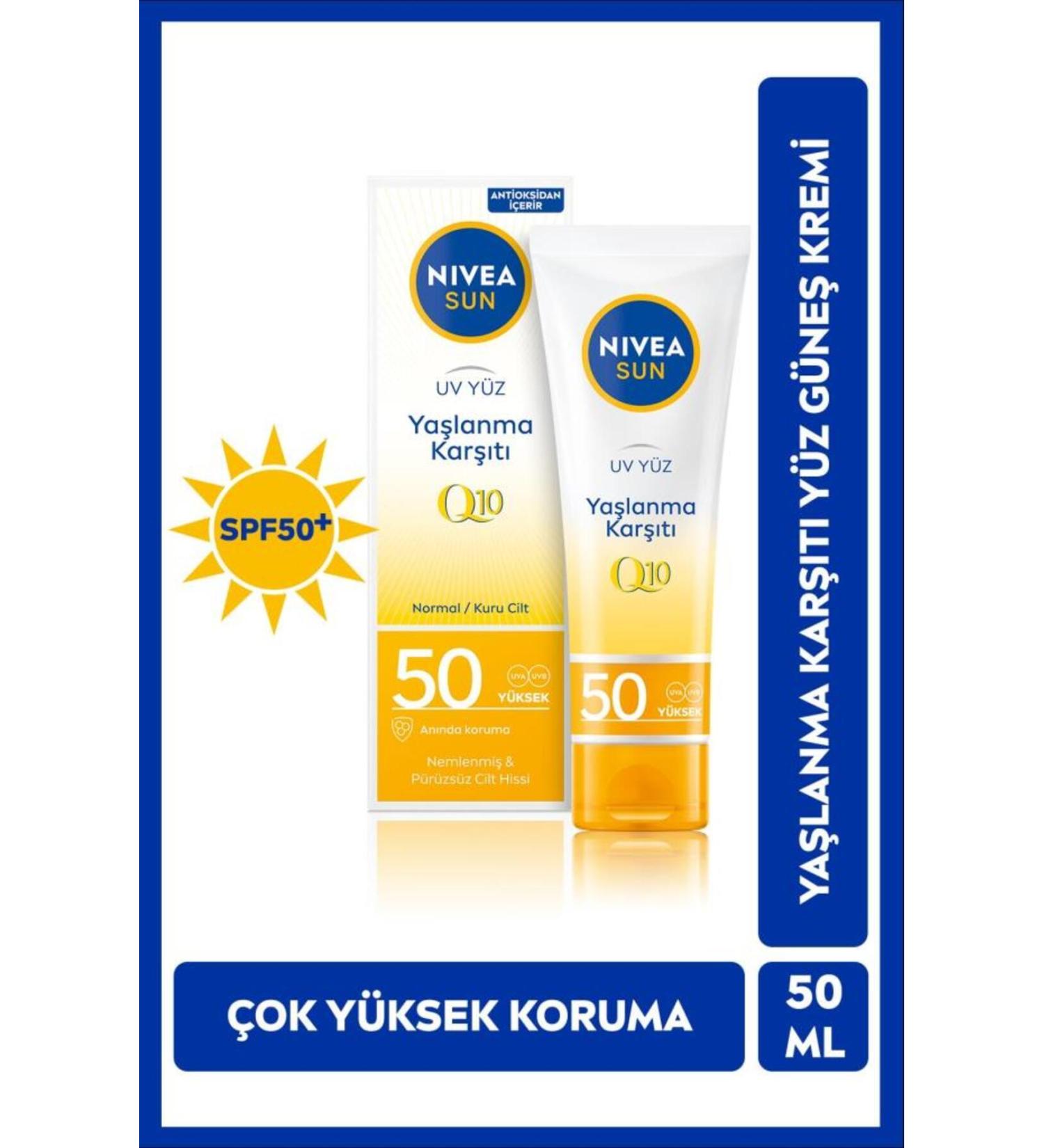 NIVEA All Day Sun Protection Anti-Aging Sun Cream 50ml Spf50 Demb.1224