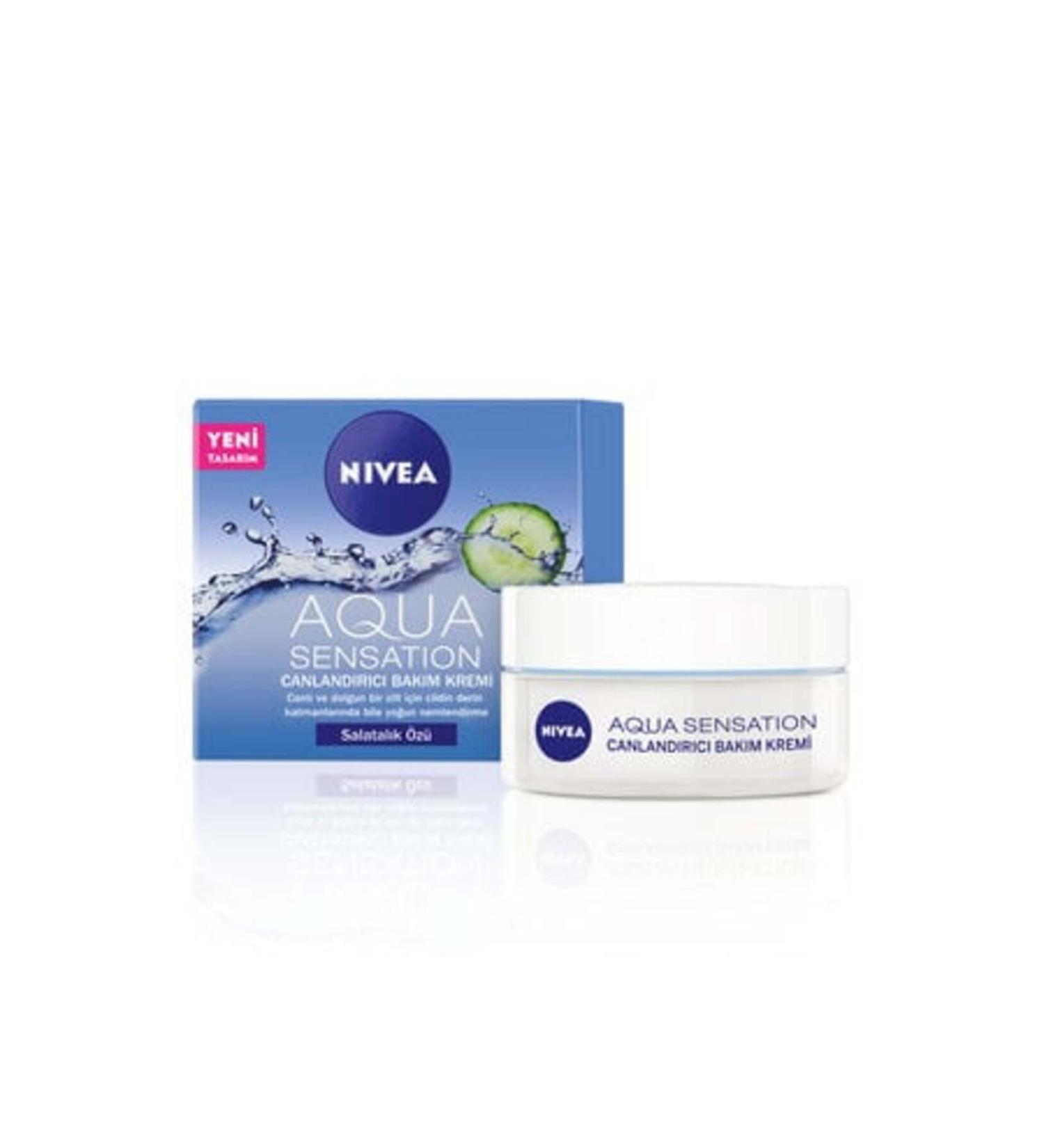 NIVEA Aqua Sensation Revitalizing Care Cream for Normal/Combination Skin 50 ml ( 1 PIECE )