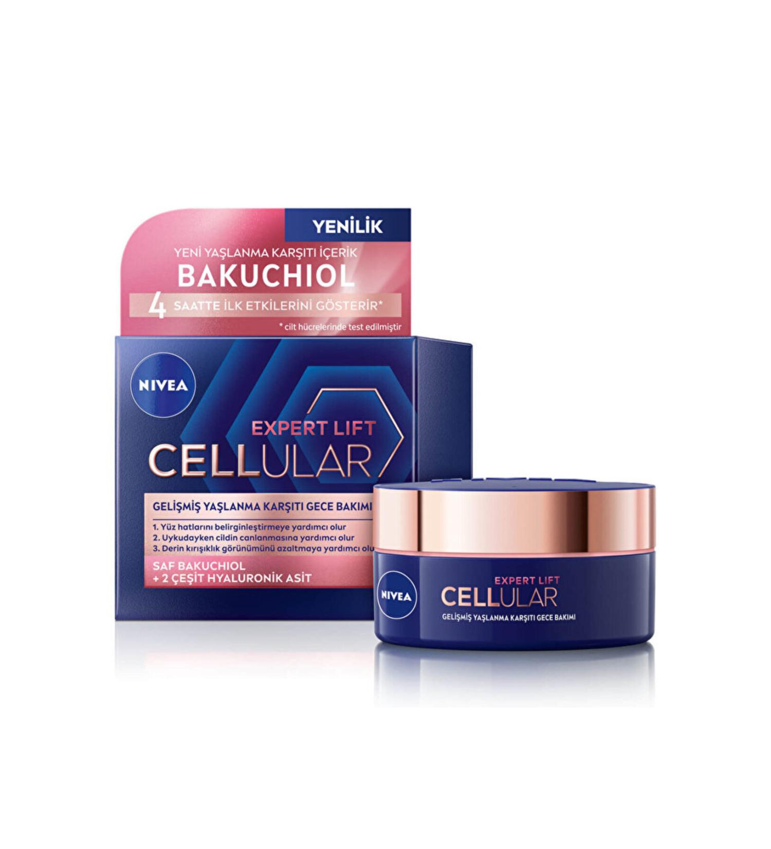 NIVEA Cellular Bakuchiol Expert Lift Advanced Anti-Aging - Night Face Cream - 50ml DKProduct985