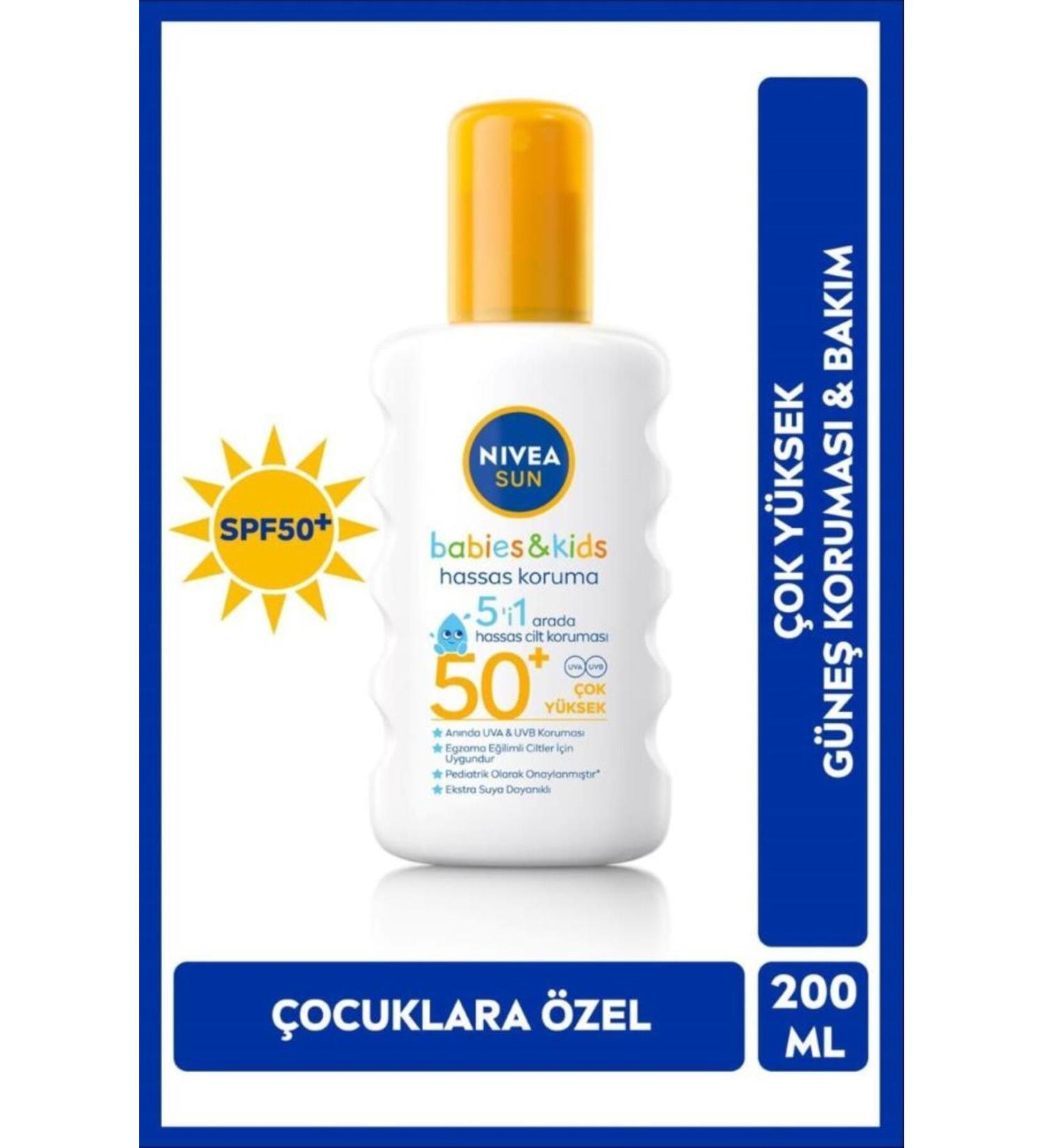 NIVEA Fast Absorbing Instant Effect Sun Spray for Babies and Children-spf50