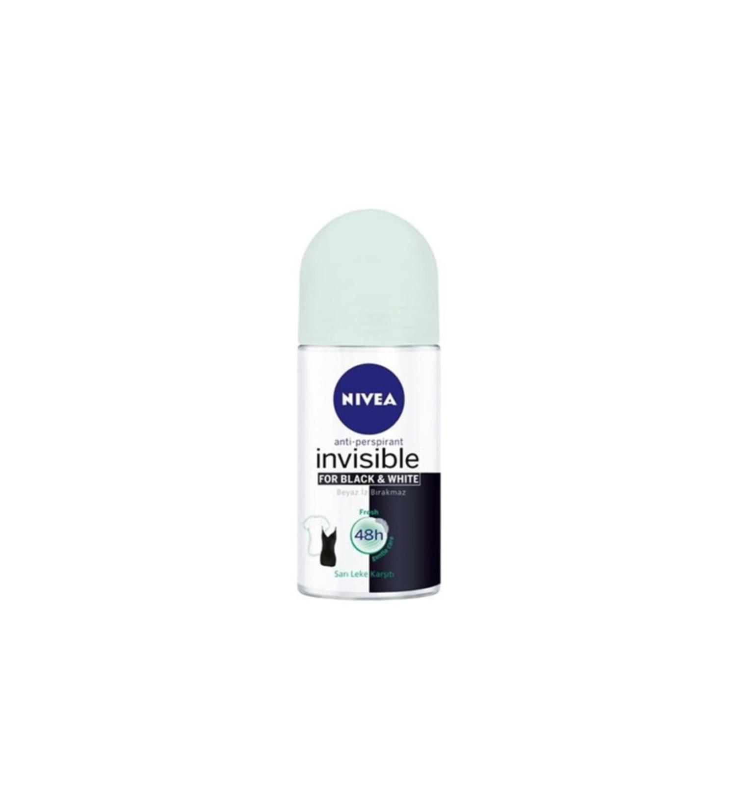 NIVEA Invisible For Black & White Women Roll-on Fresh 50 Ml