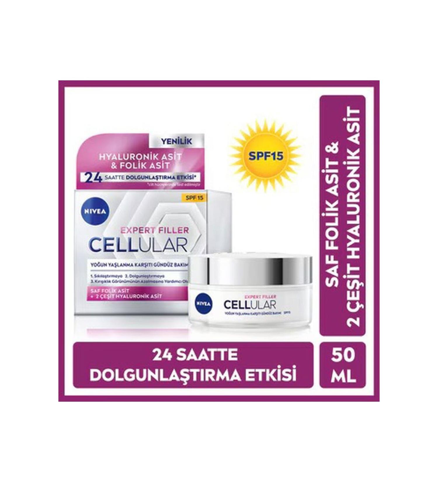 NIVEA Skin Firming and Restorative Day Cream SPF15 50ml For Skin Showing Signs of Aging DkHair1642