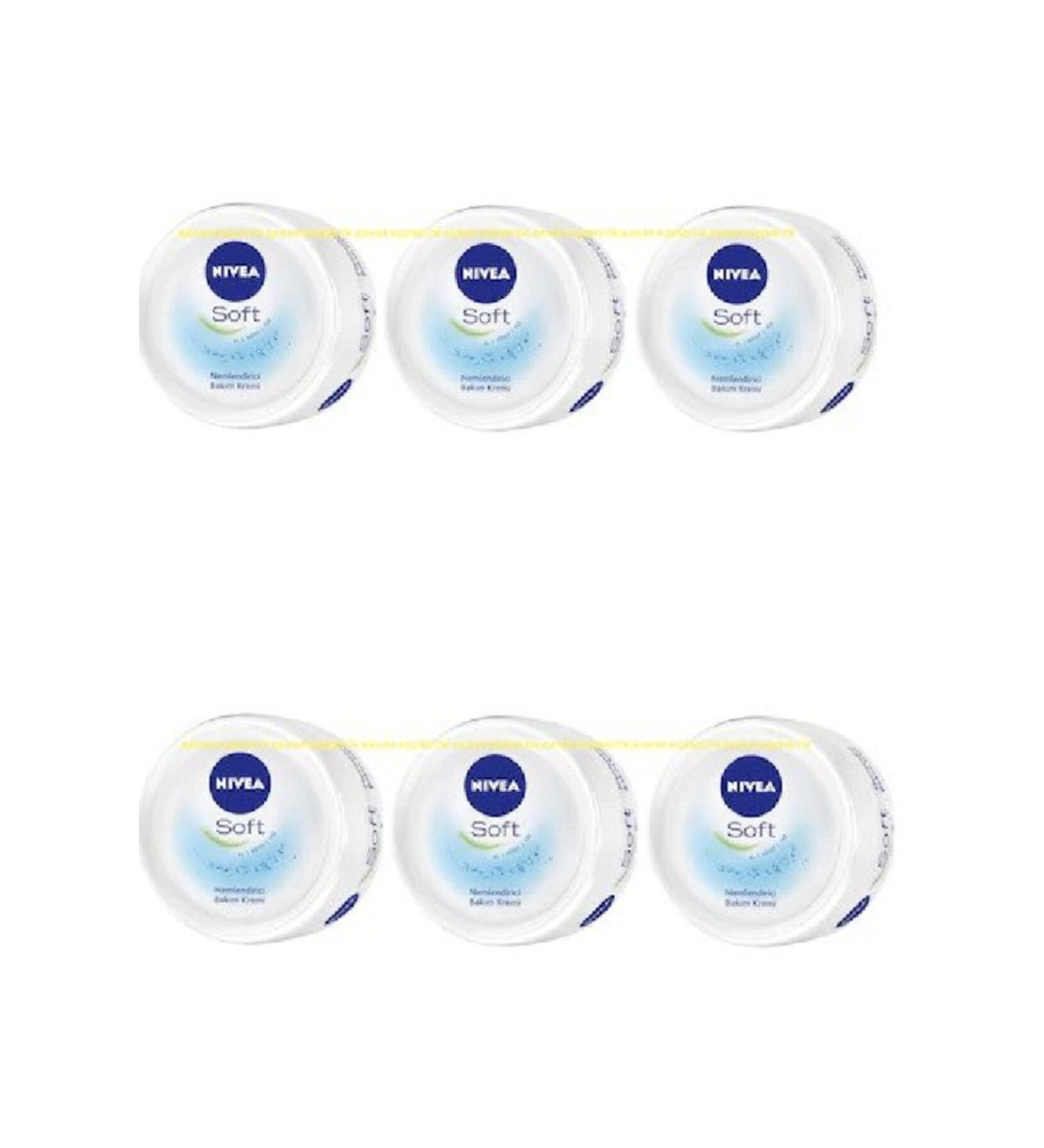 NIVEA Soft Moisturizing Care Cream 200 Ml X 6 Pieces